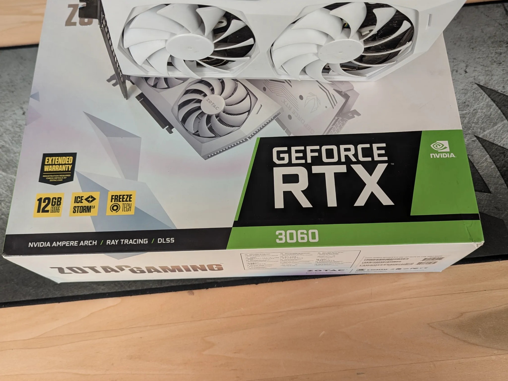 ❄️ Zotac RTX 3060 AMP White Edition – Clean Look, 12GB VRAM | Read Notes 🧊