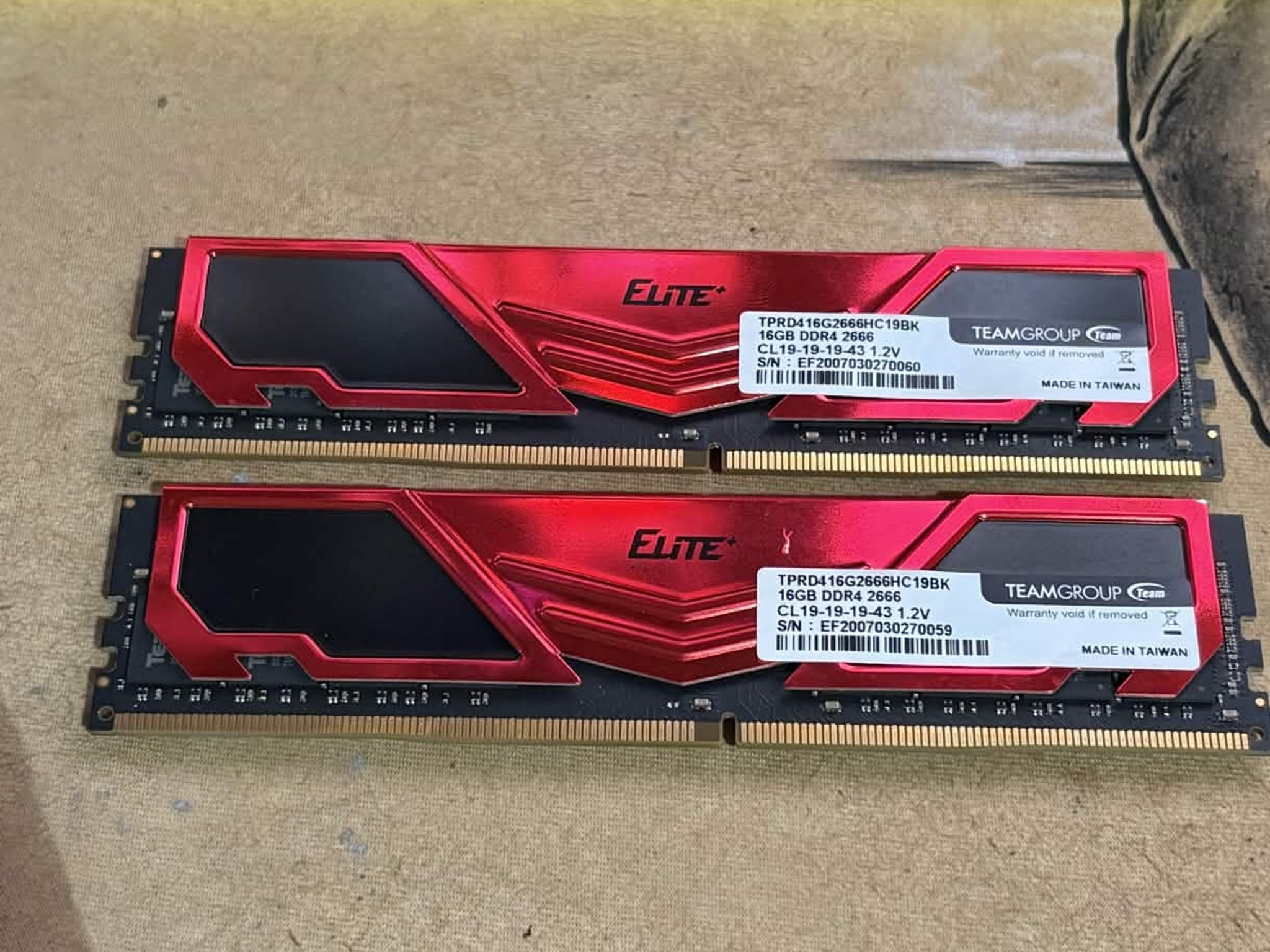TeamGroup Elite 16 GB (2×8 GB) DDR4-2666 MHz