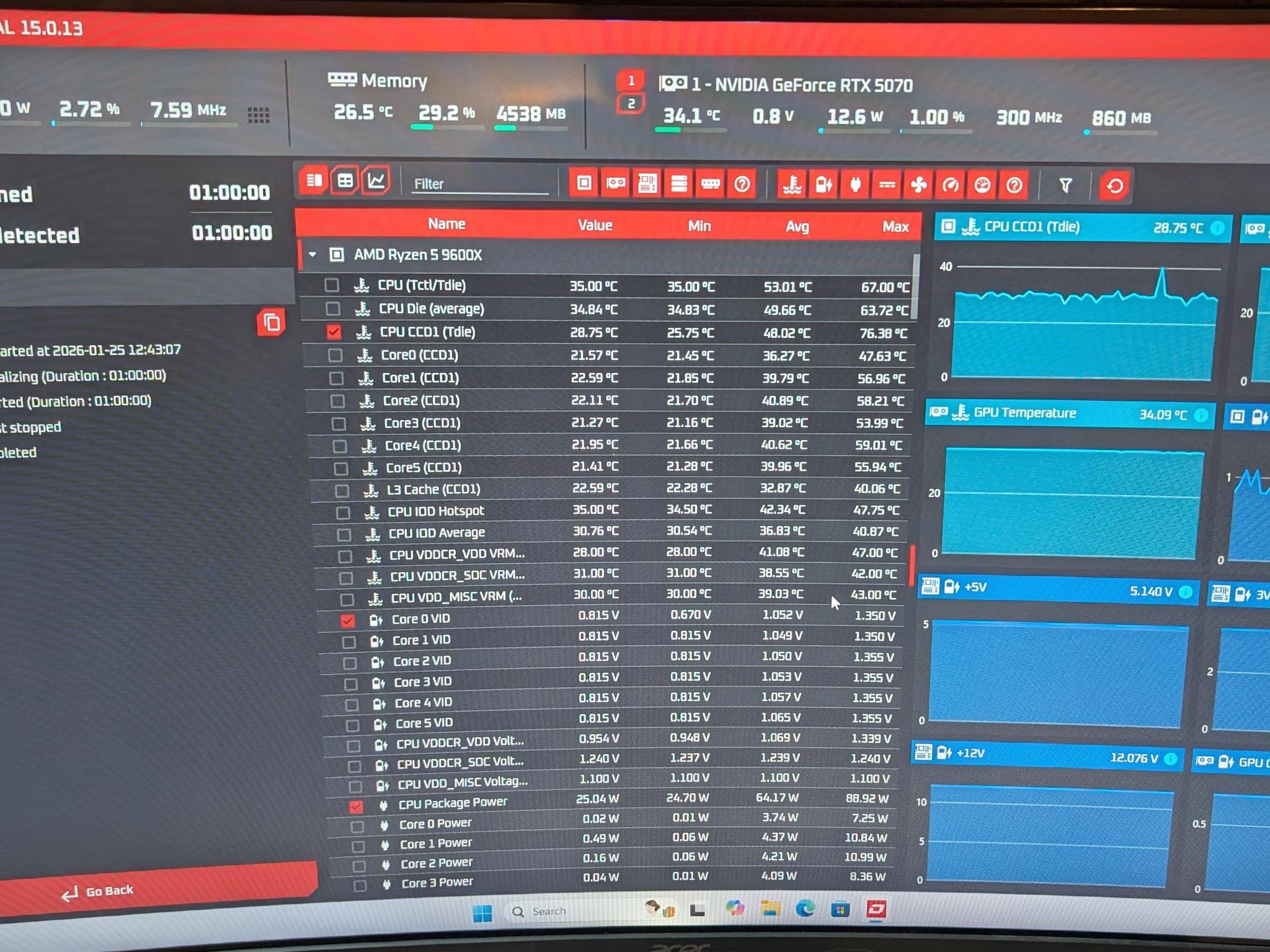 RTX 5070 | RYZEN 5 9600X | 16GB DDR5 | 1TB SSD | 360MM AIO