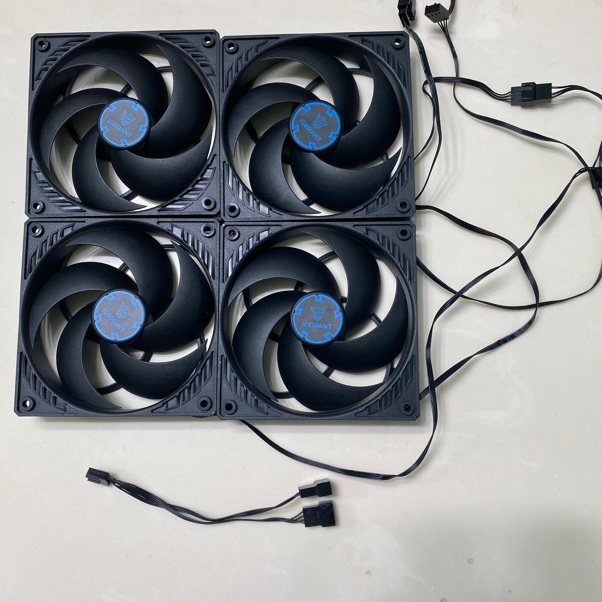 Ice Giant Modified Arctic P12 PWM Fans 120mm - 2300rpm - 4 PACK - READ DESC.