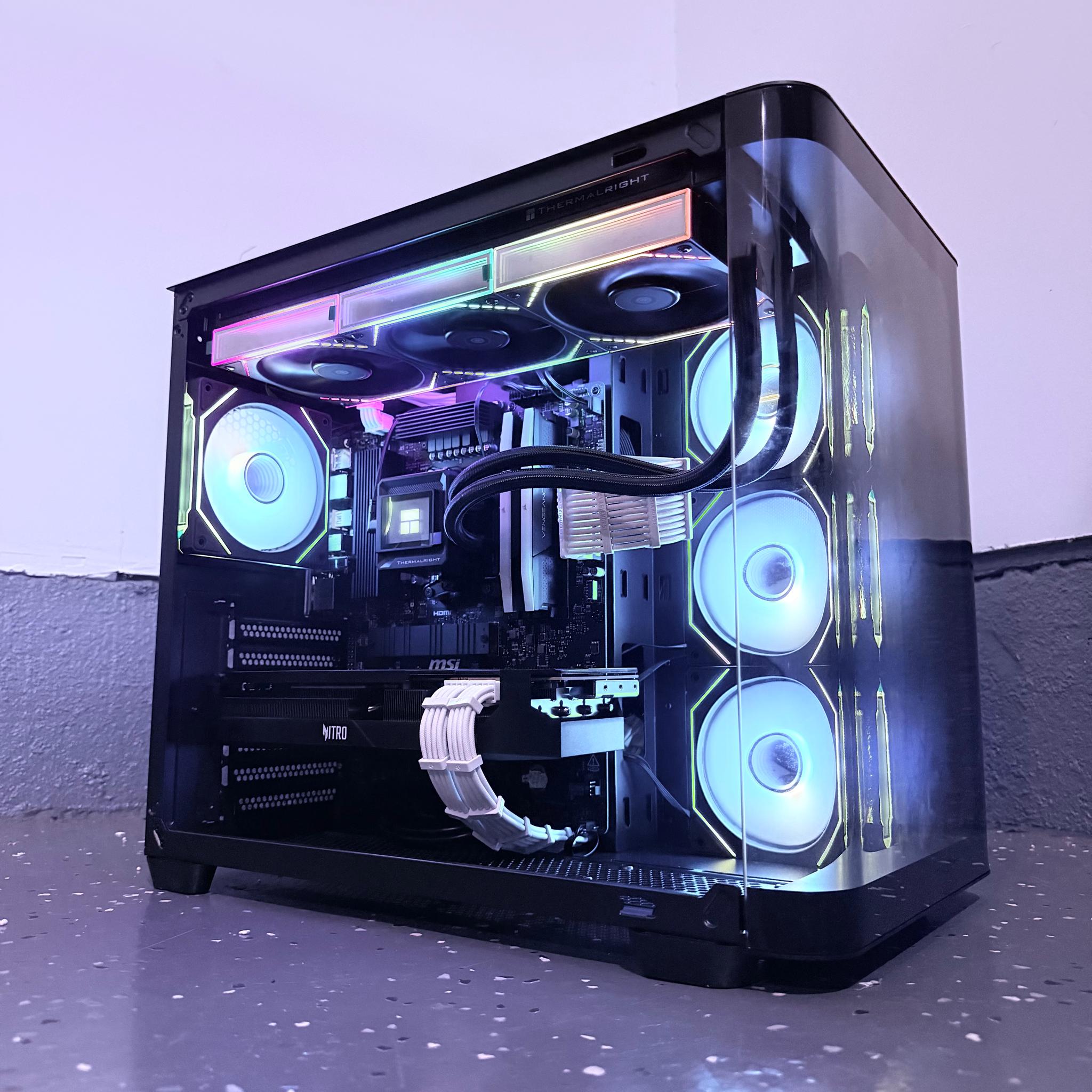 ⚫️"Midnight Halo"🌈| 4k Gaming | RX 7900GRE 16GB | Ryzen 5 7600X | 32GB 6400mt/s DDR5 | 2TB SSD+Dram