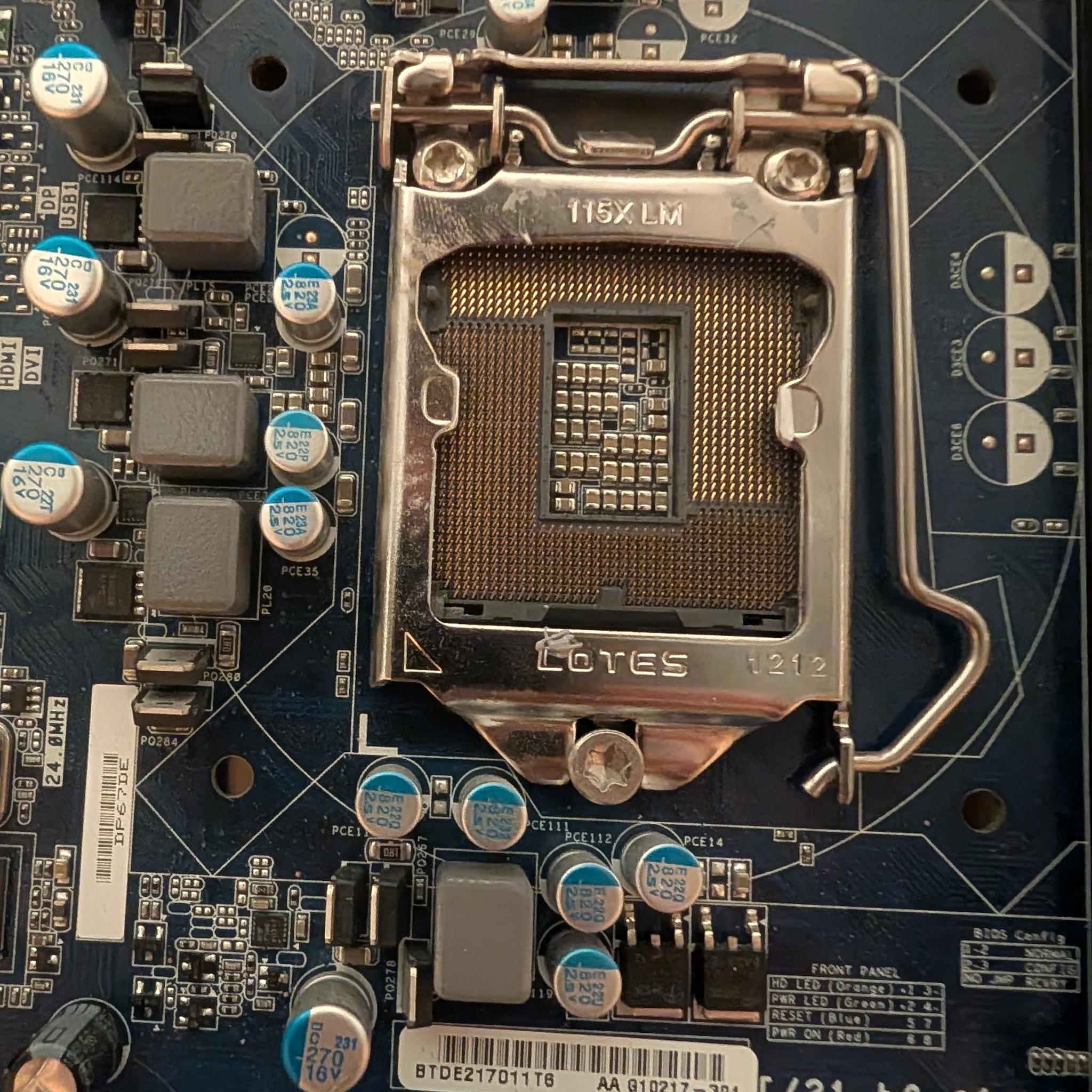 Intel LGA 1155 Motherboard w/ IO Shield
