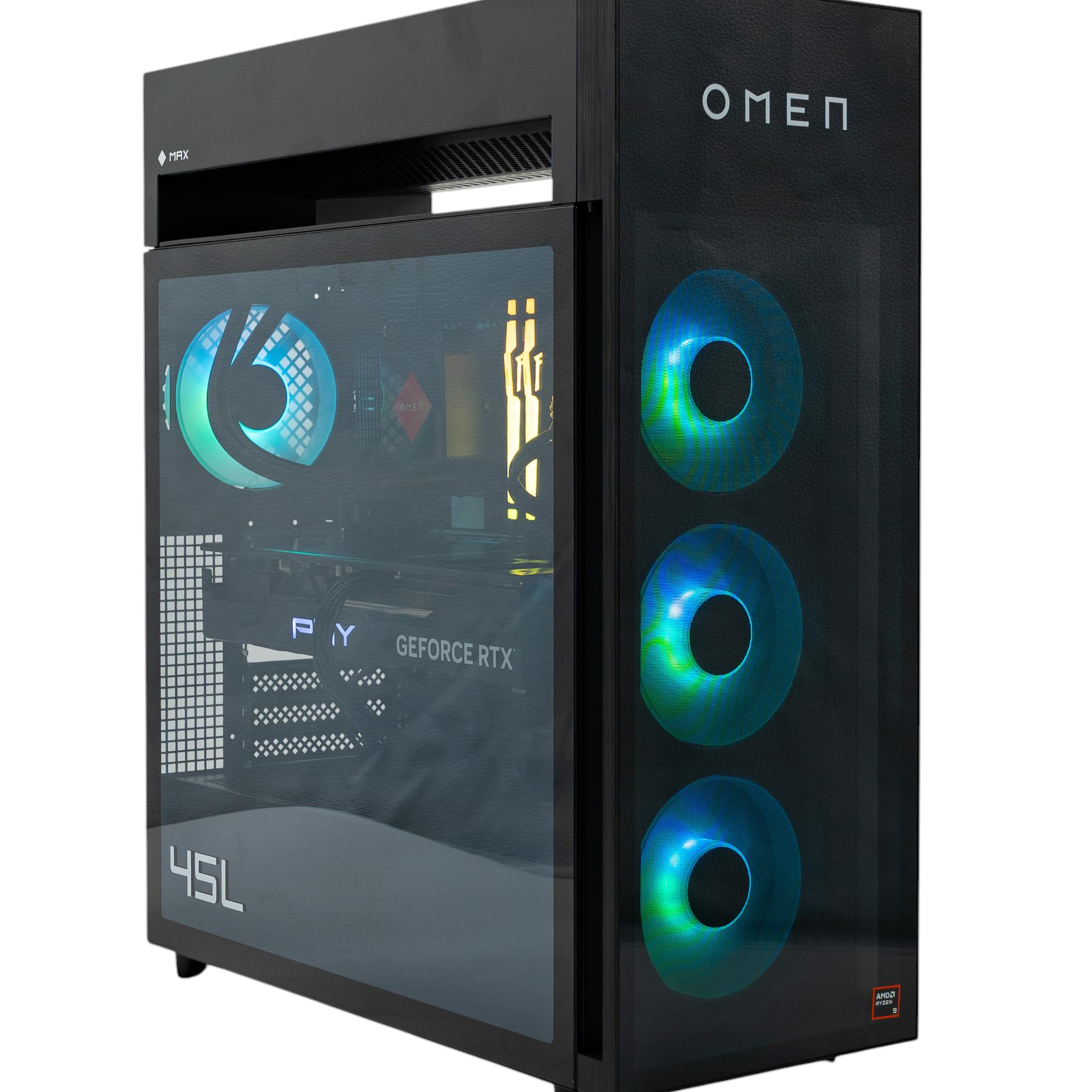 RTX 4080 Gaming PC | Ryzen 9 9900X3D | 64GB DDR5 | 2TB NVMe | HP OMEN MAX 45L | Free Shipping