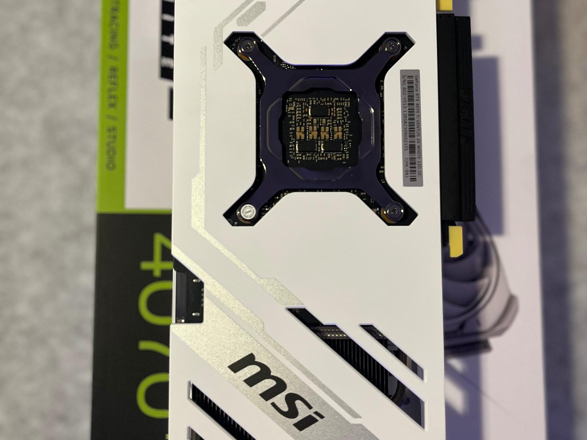 **FREE SHIPPING** MSI - GEFORCE RTX 4070 TI VENTUS 2X OC 12GB GDDR6X WHITE - GREAT CONDITION
