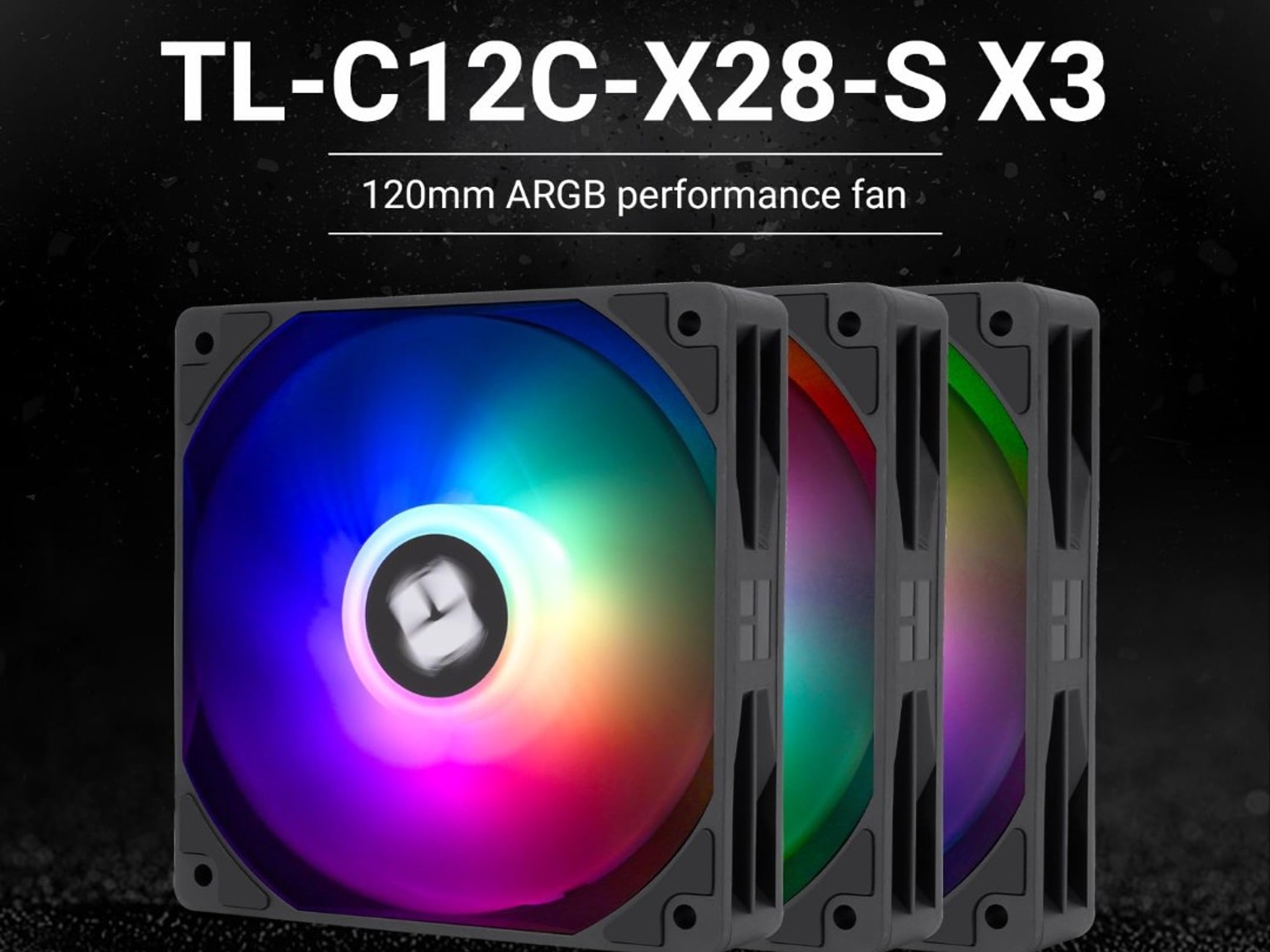 Thermalright CPU Air Fans Black Frame With RGB Blades (3)