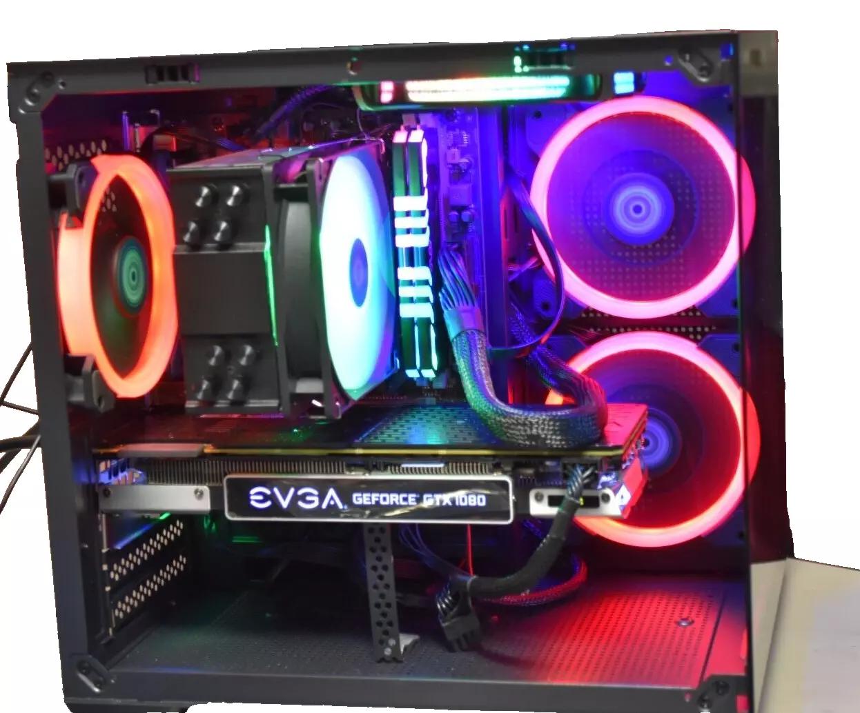 Gaming PC Intel I 5 9400 16 GB of RAM RGB GPU 1080 8 GB 1TB NVME+ 500GB HHD Custom built