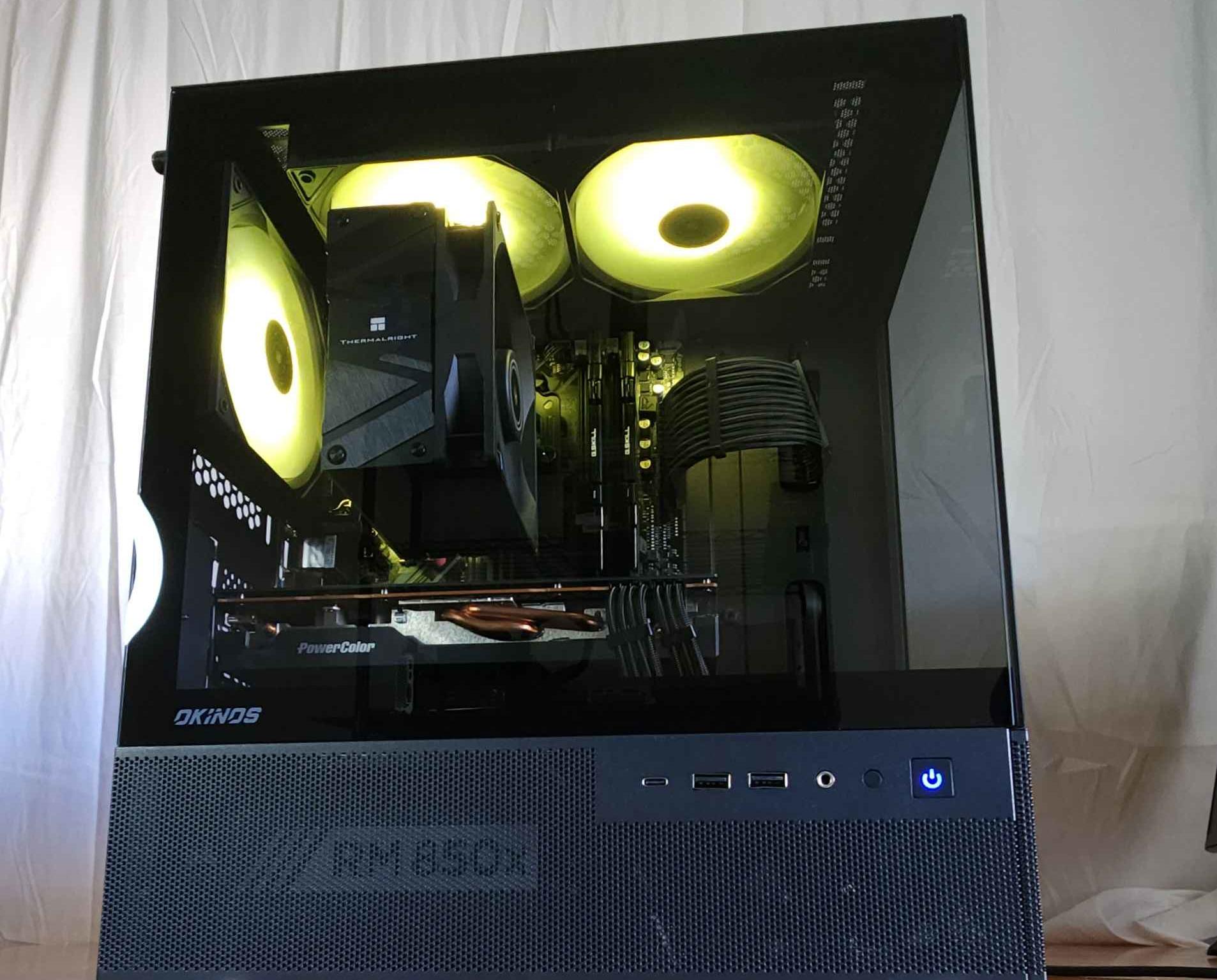 Obsidian core 🌑💻 | Ryzen 5600x | Radeon 6700xt | 32gb | 1tb NVME | 850w | WIFI Included!
