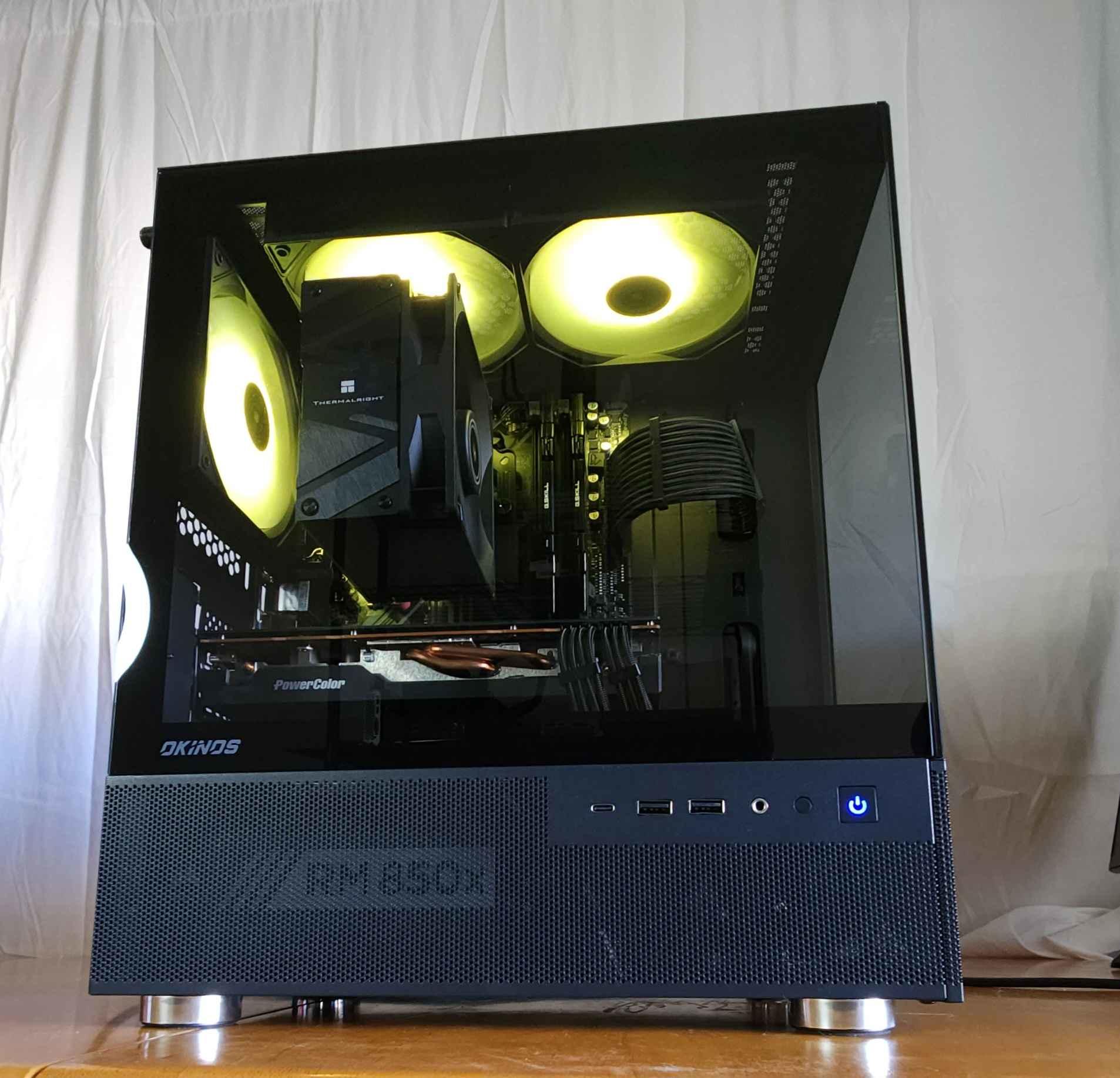 Obsidian core 🌑💻 | Ryzen 5600x | Radeon 6700xt | 32gb | 1tb NVME | 850w | WIFI Included!