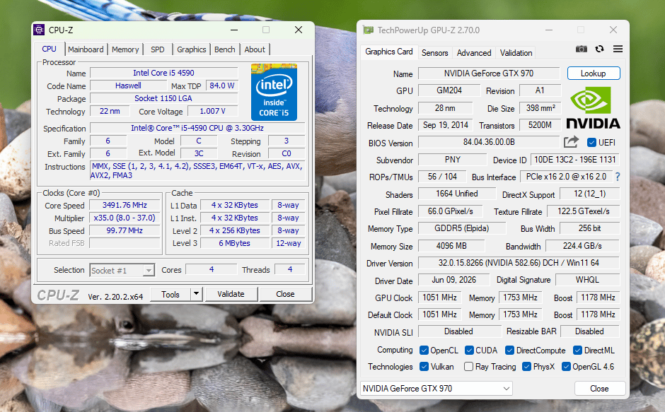 🪵◼️Minimalist Gaming PC – GTX 970 | 16GB RAM | 240GB SSD | Windows 11 Pro