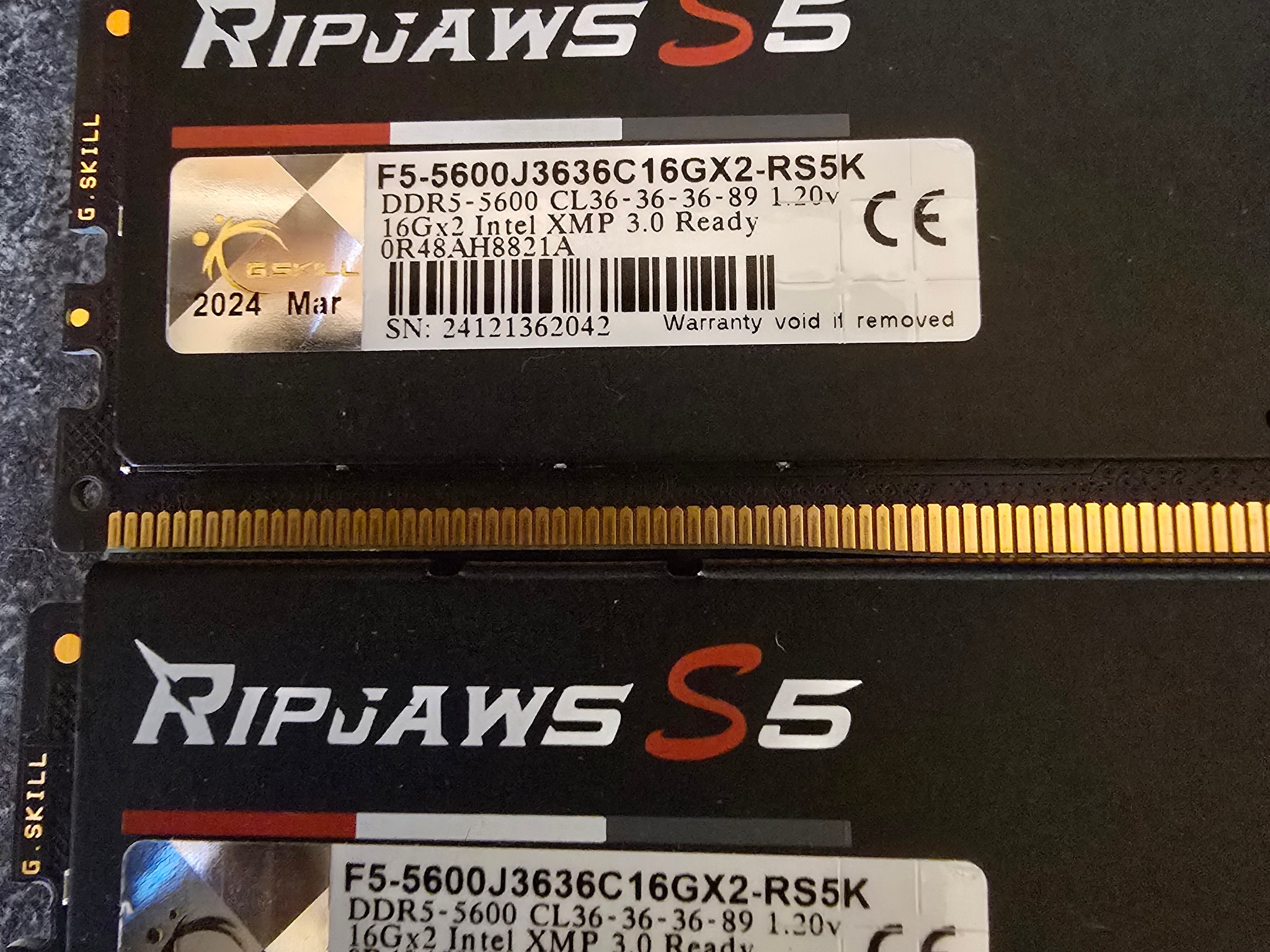 G.Skill Ripjaws S5 DDR5-5600 CL36
