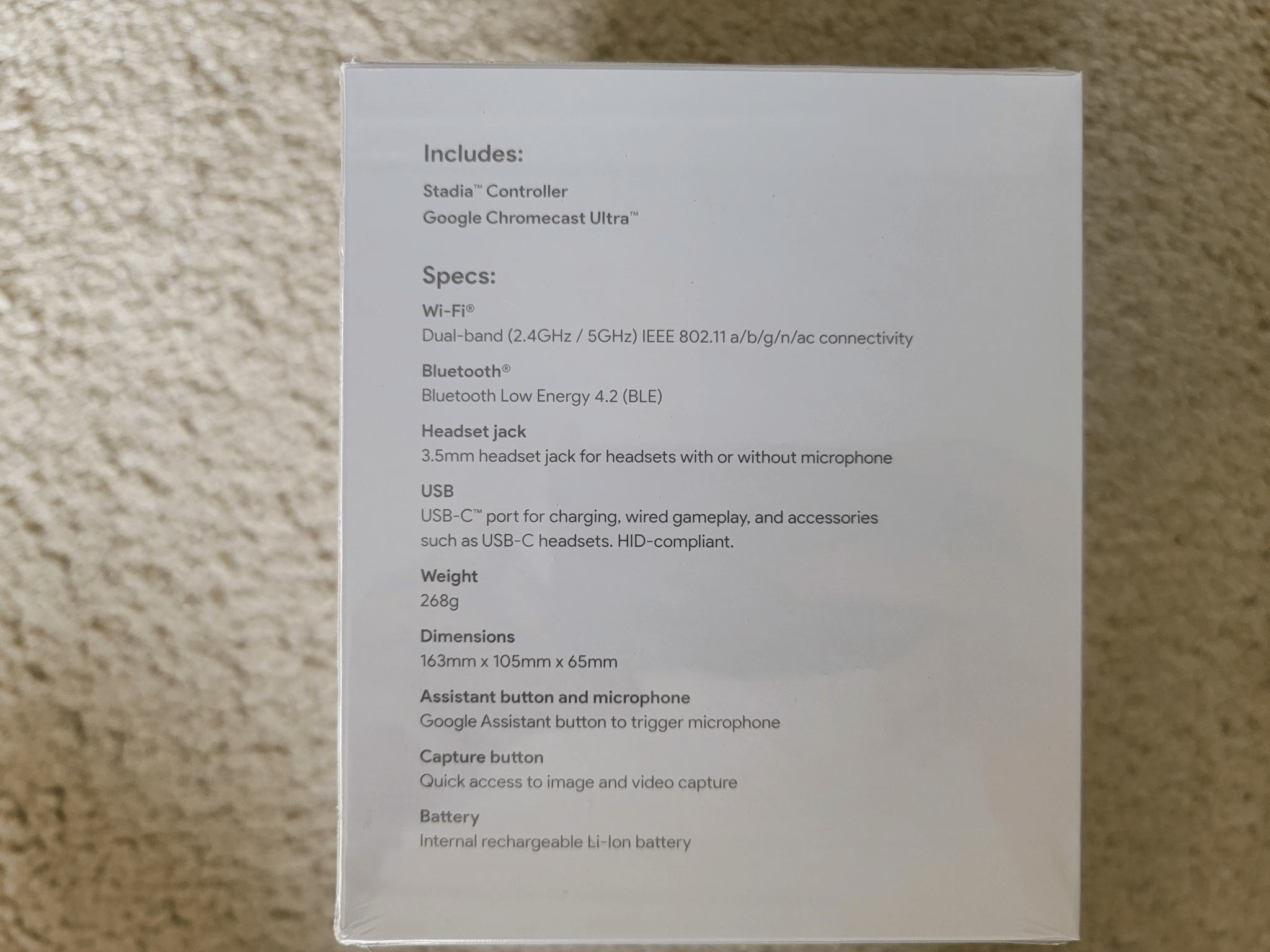 Google Stadia Premiere Edition Clearly White Brand New Sealed With Controller + Chromecast Ultra