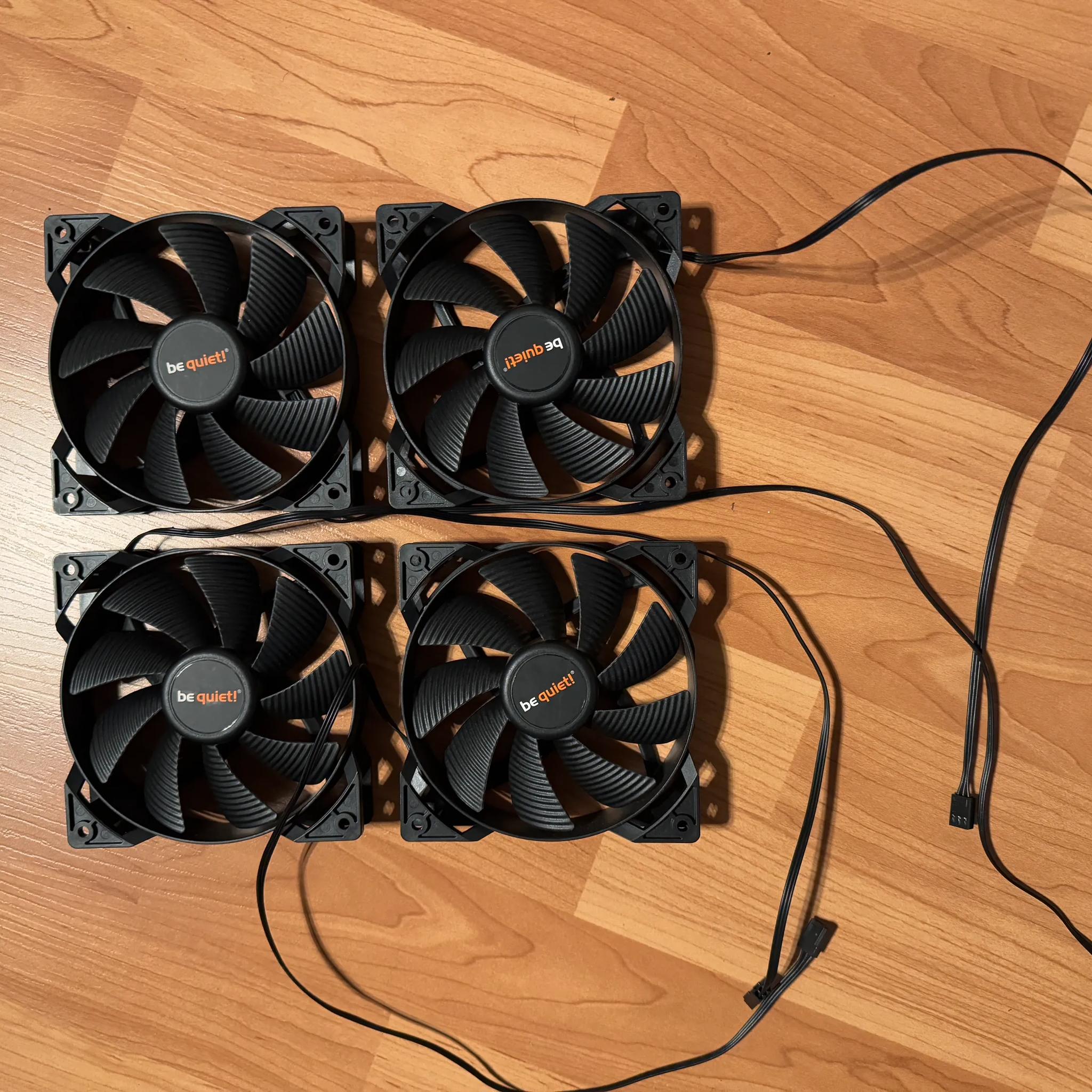 beQuiet! Pure Wings 2 120mm Low-Noise PWM Case Fans (4 fans)