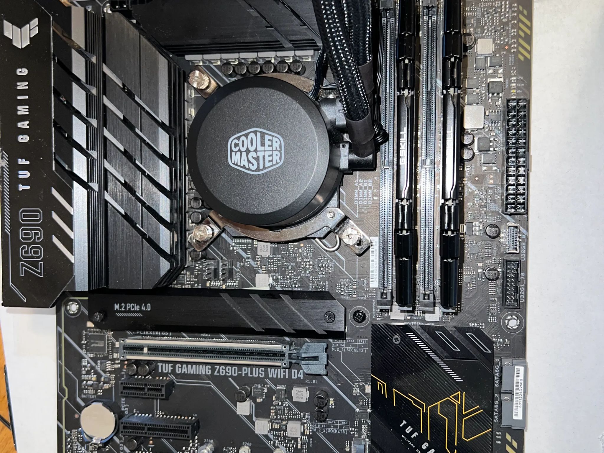 Motherboard, CPU, CPU AIO Cooler, RAM