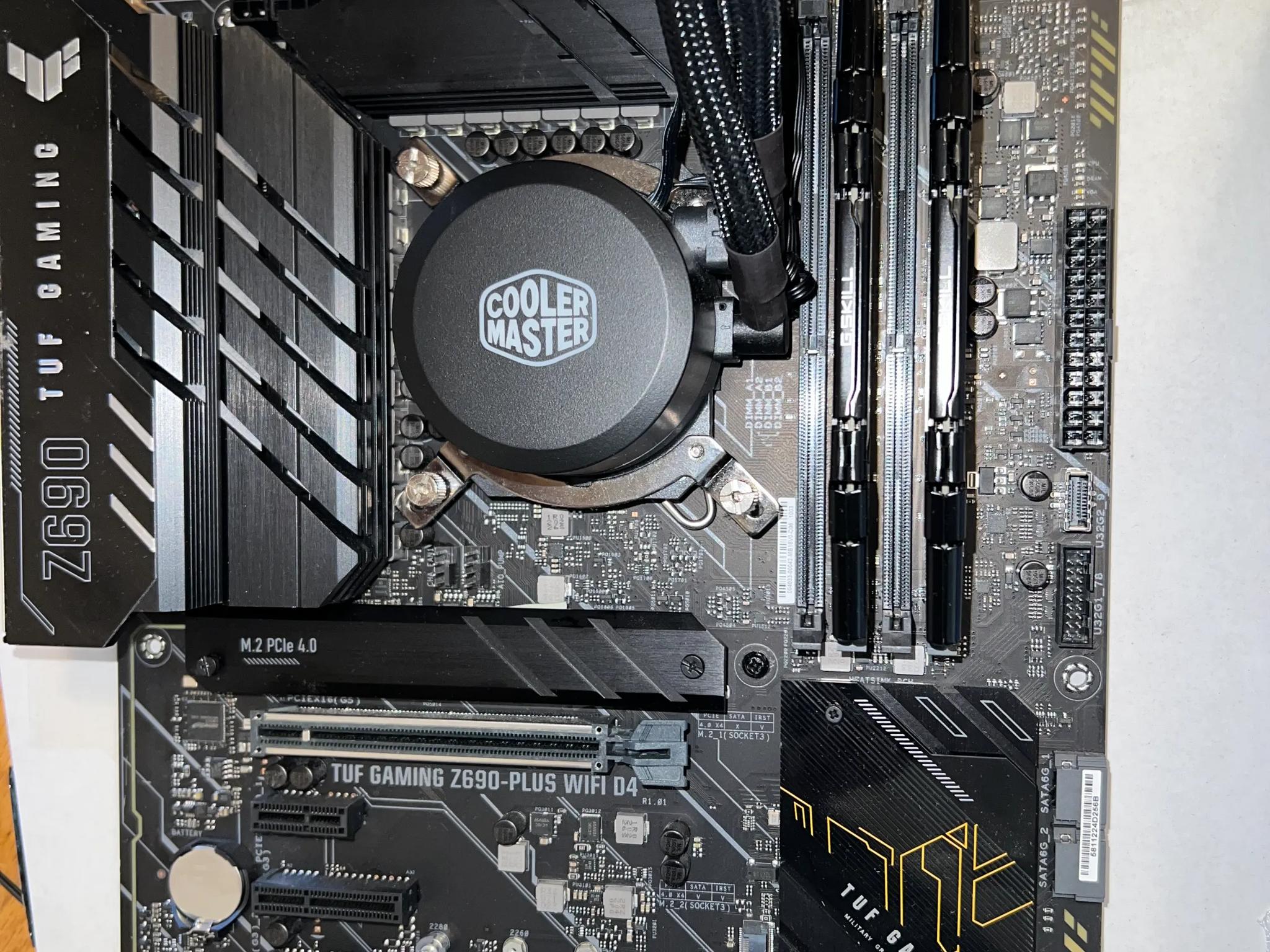 Motherboard, CPU, CPU AIO Cooler, RAM