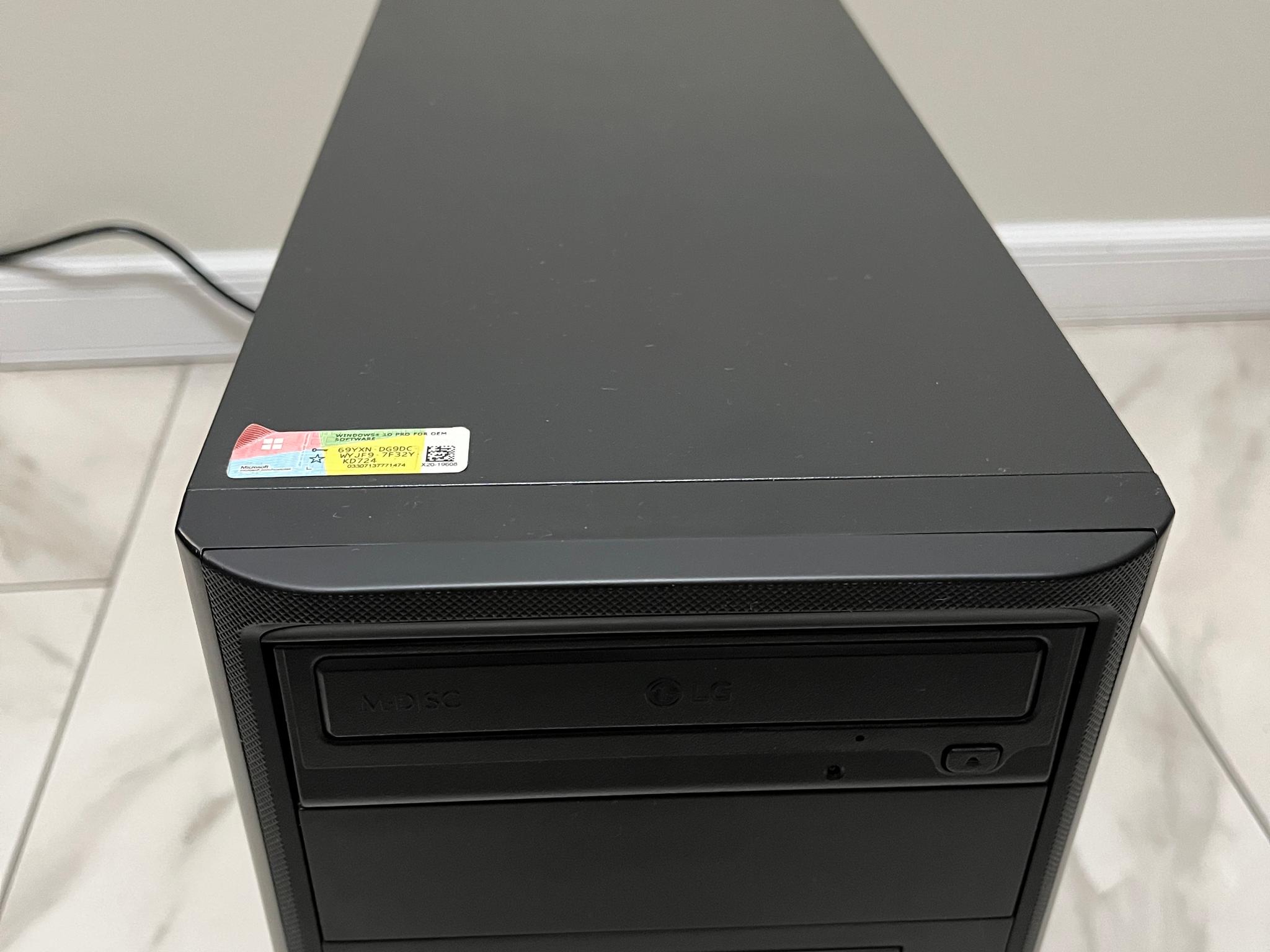 NVIDIA RTX 2060 SUPER, Intel i3-12100, 16GB RAM, 500GB SSD - Sleeper Office Gaming PC w/ Wi-Fi & BT