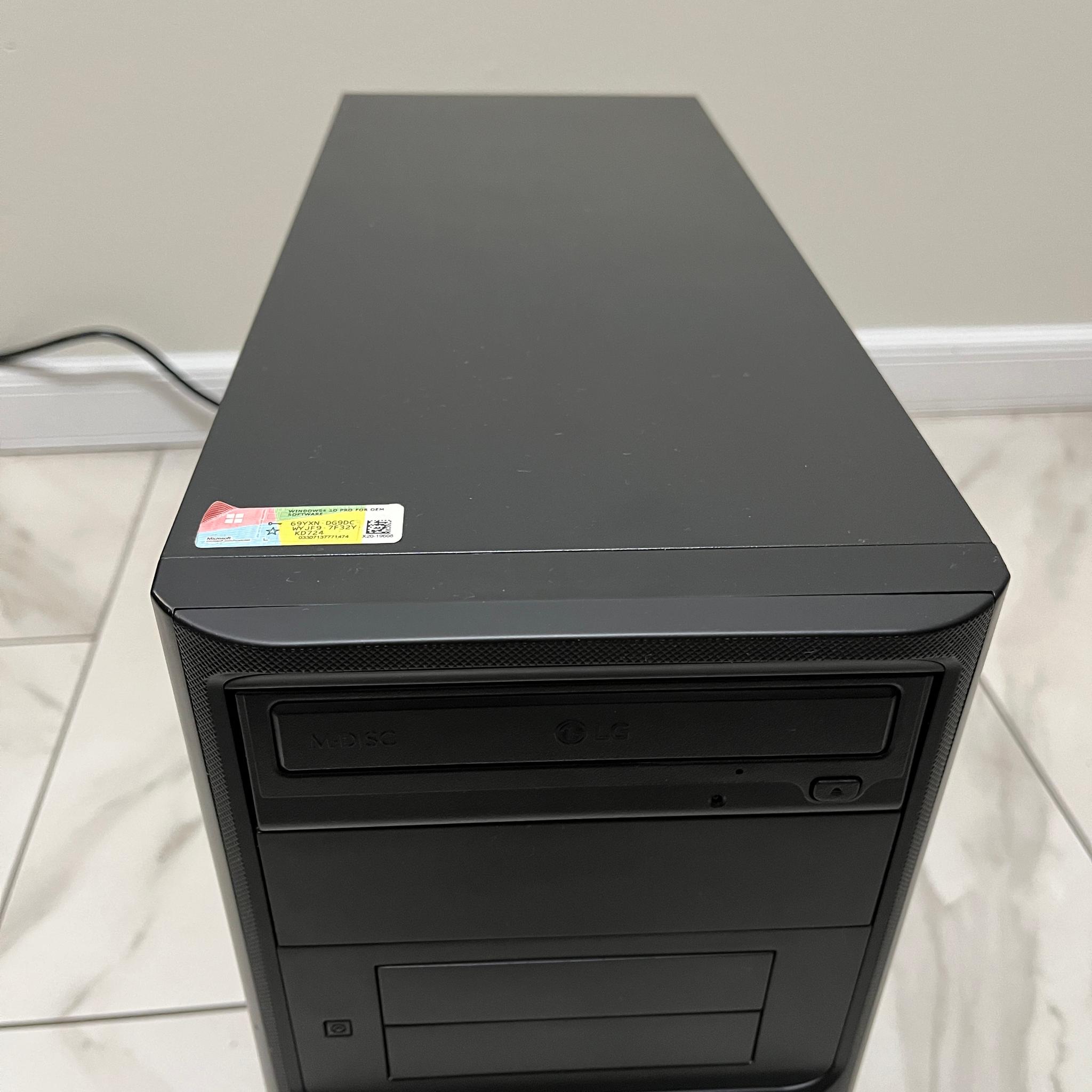 NVIDIA RTX 2060 SUPER, Intel i3-12100, 16GB RAM, 500GB SSD - Sleeper Office Gaming PC w/ Wi-Fi & BT