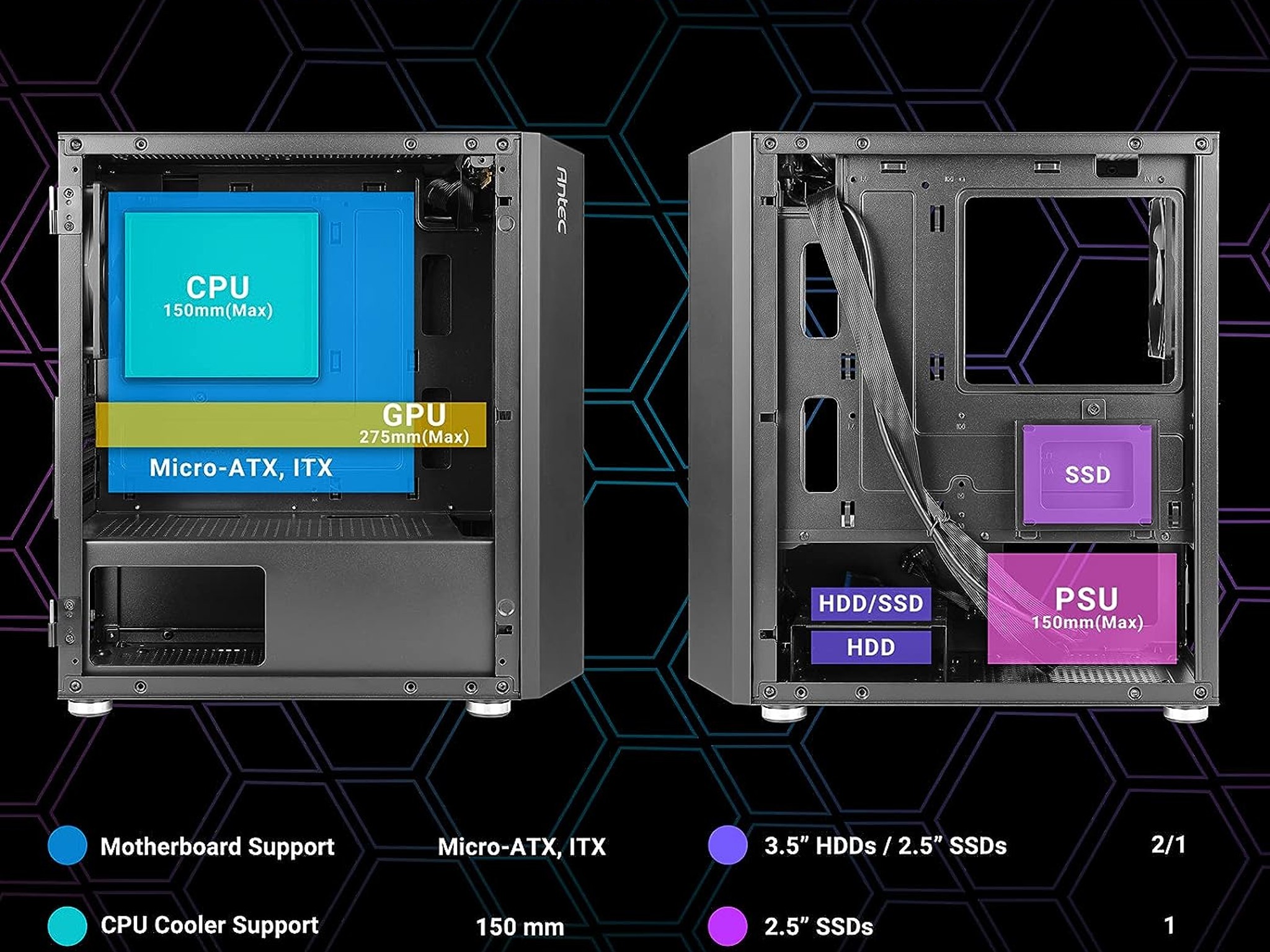 Antec NX200 M  Micro-ATX Tower