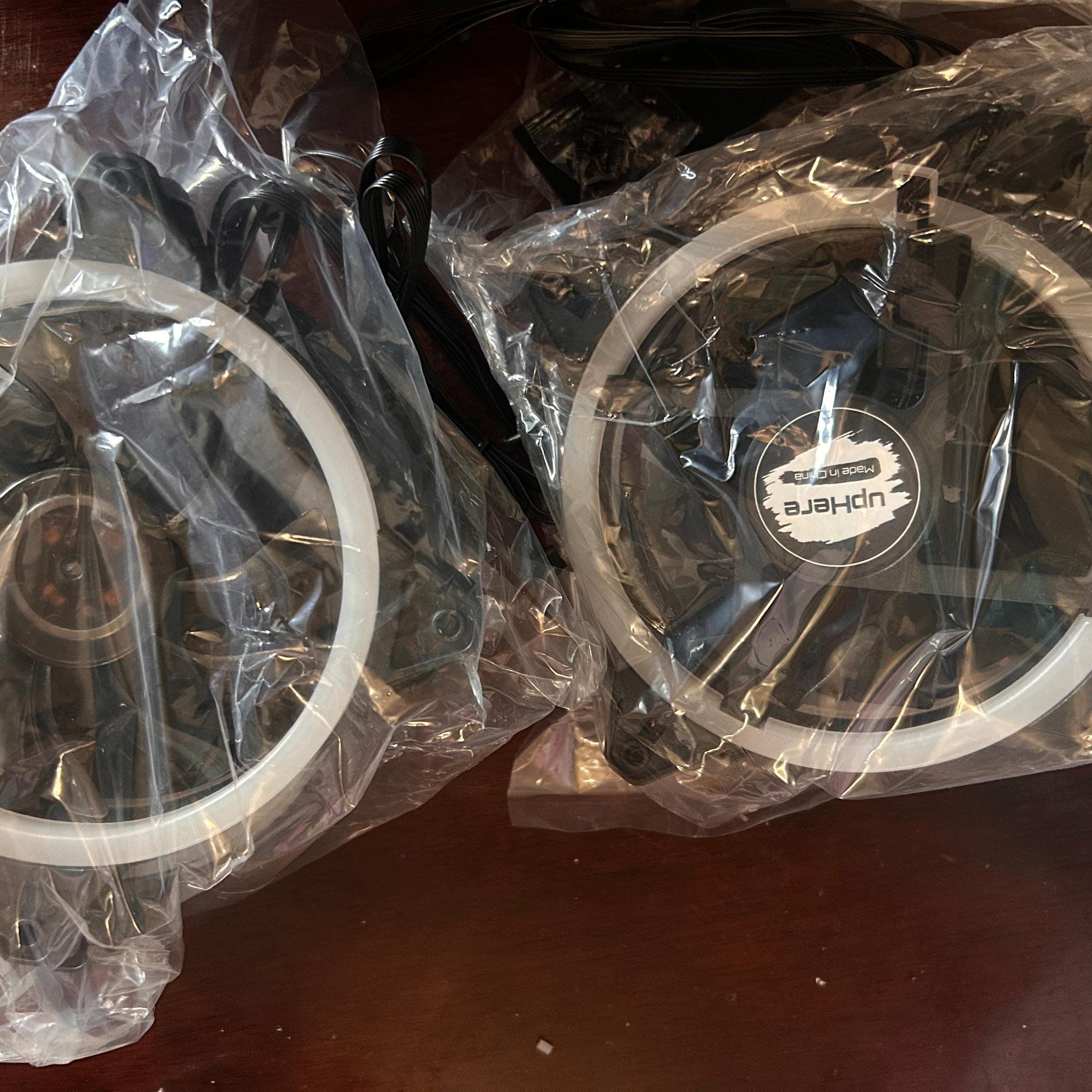 upHere 120mm RGB Series Case Fan, Quiet Edition High Airflow LED Case Fan for PC Cases-5 Pack
