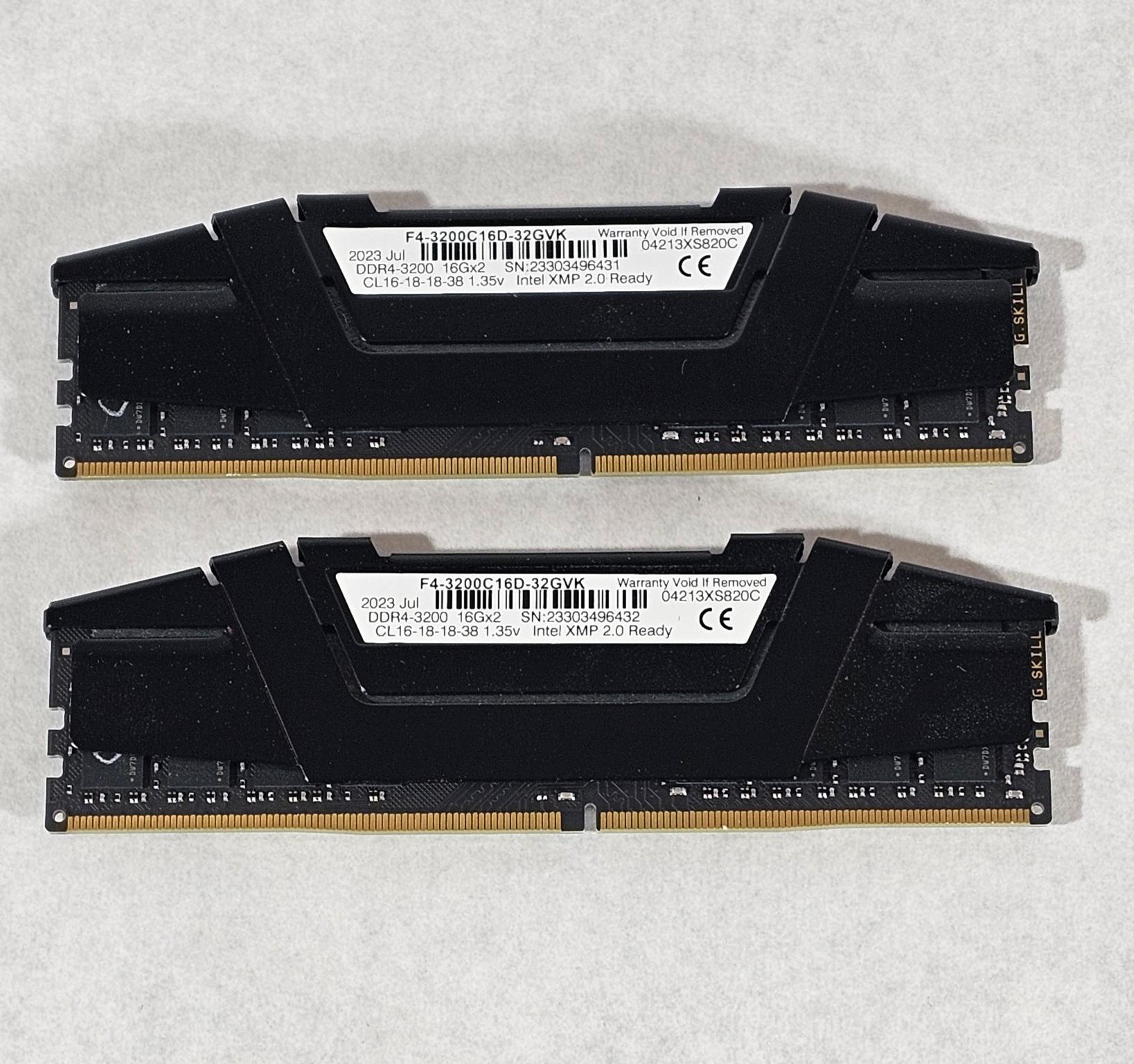 32GB DDR4 (2x16GB) CL16 3200MHz XMP 2.0 G.SKILL RIPJAWS