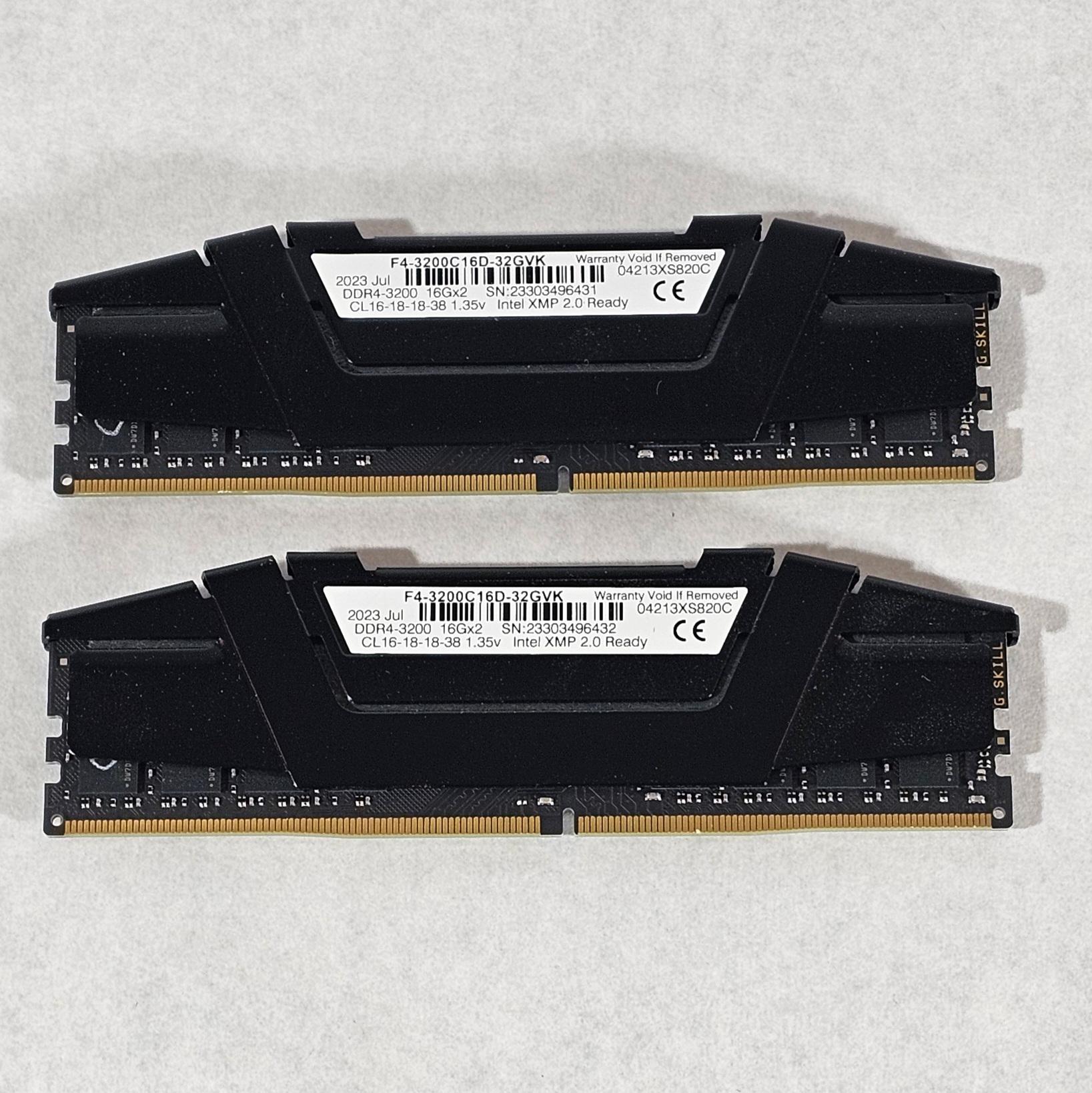 32GB DDR4 (2x16GB) CL16 3200MHz XMP 2.0 G.SKILL RIPJAWS