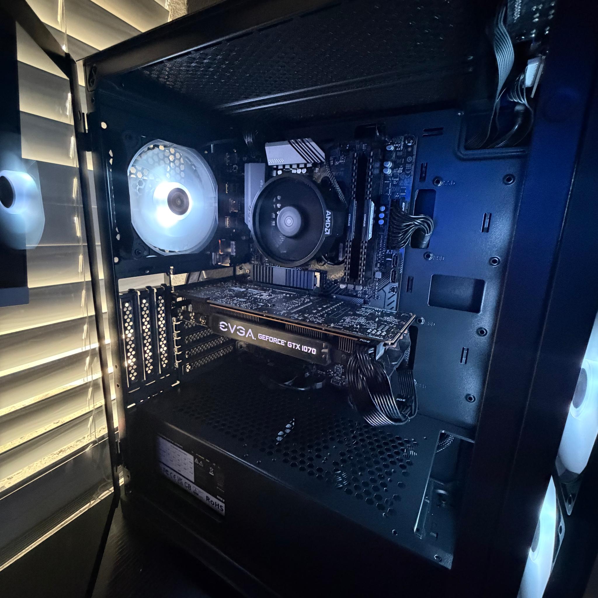 Gaming PC | Ryzen 5 + GTX 1070 Ti | 16GB RAM / 512GB NVMe SSD