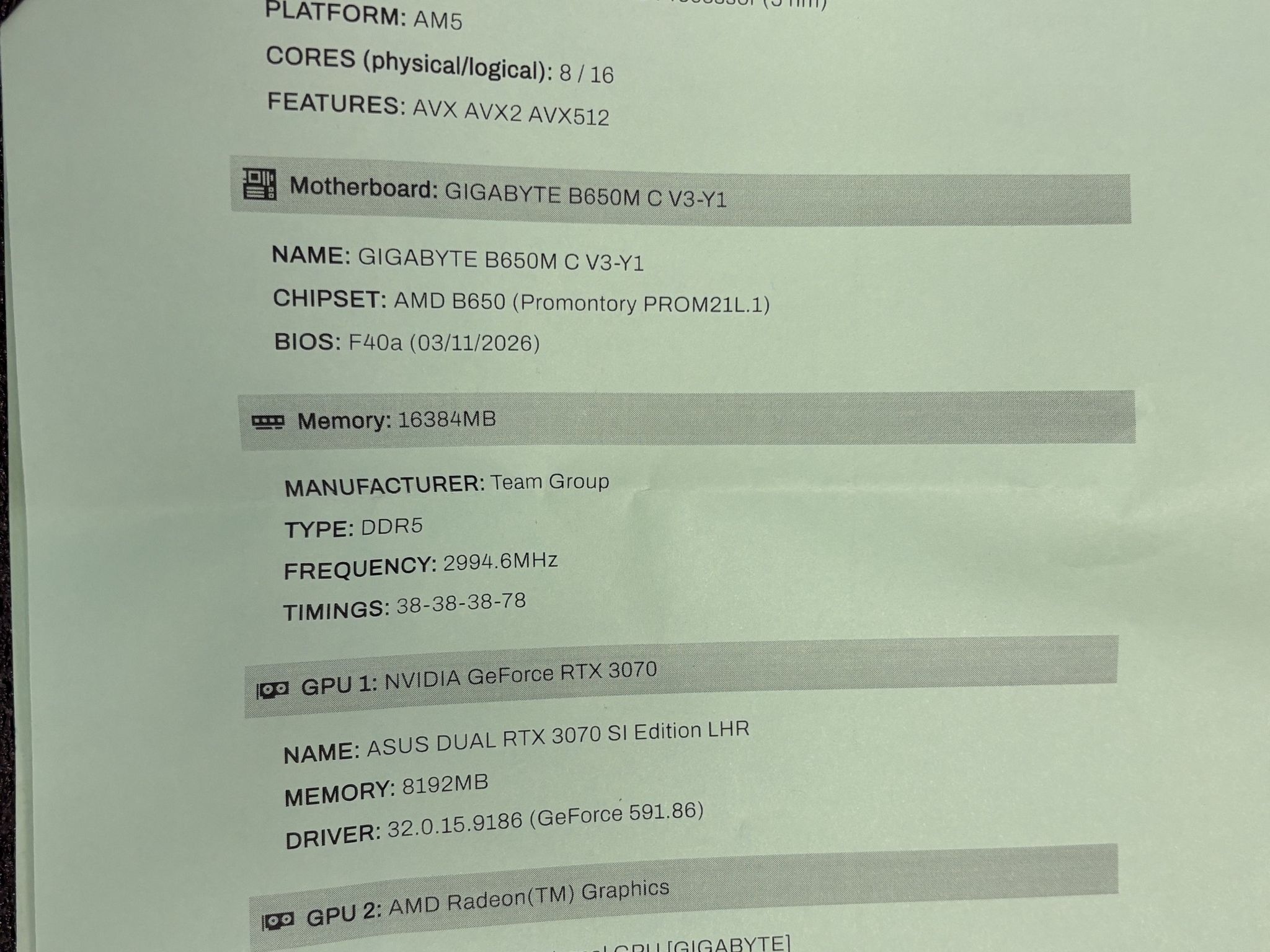 ASUS Dual GeForce RTX 3070 SI Edition 8GB GDDR6
