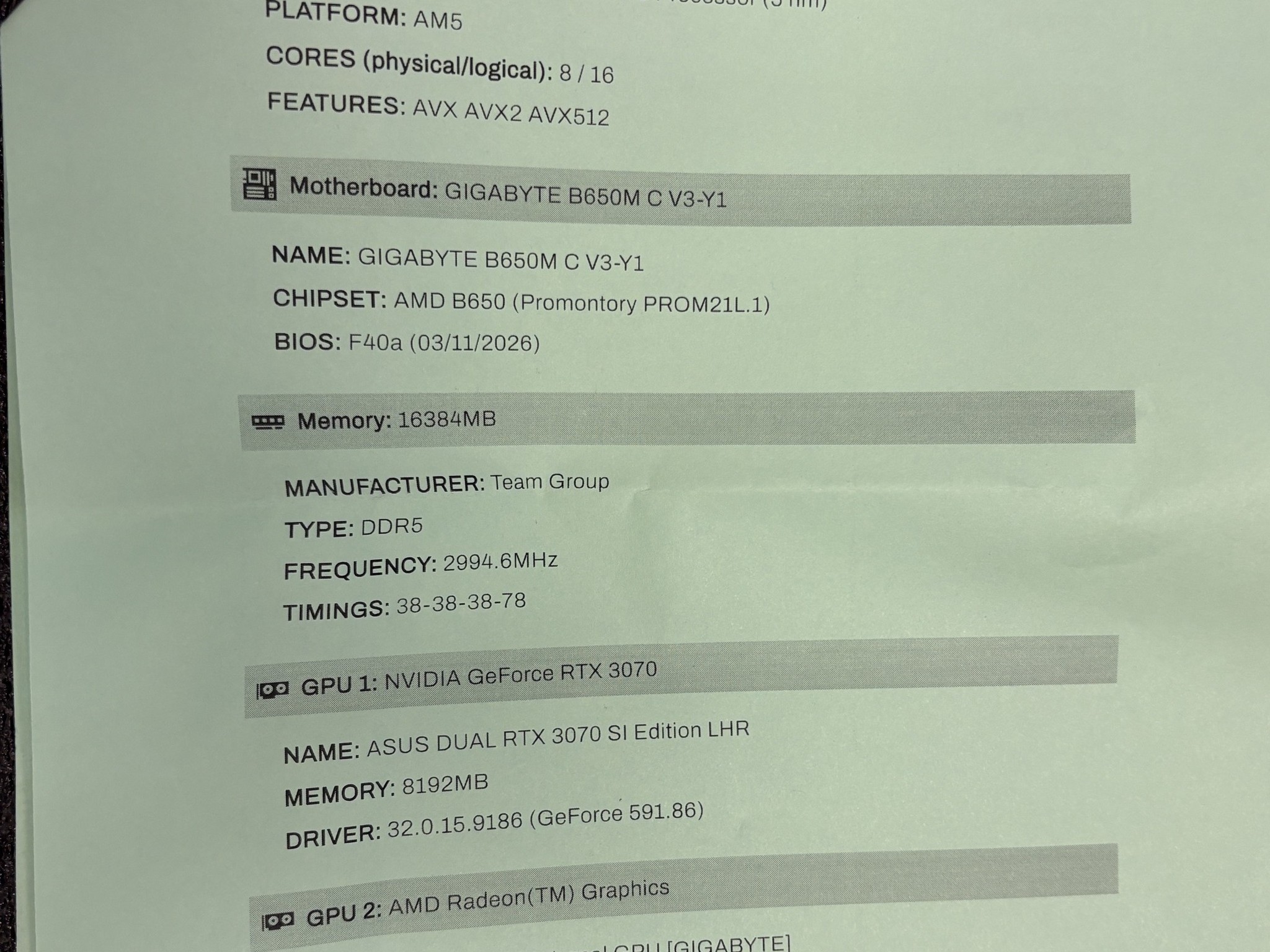 ASUS Dual GeForce RTX 3070 SI Edition 8GB GDDR6