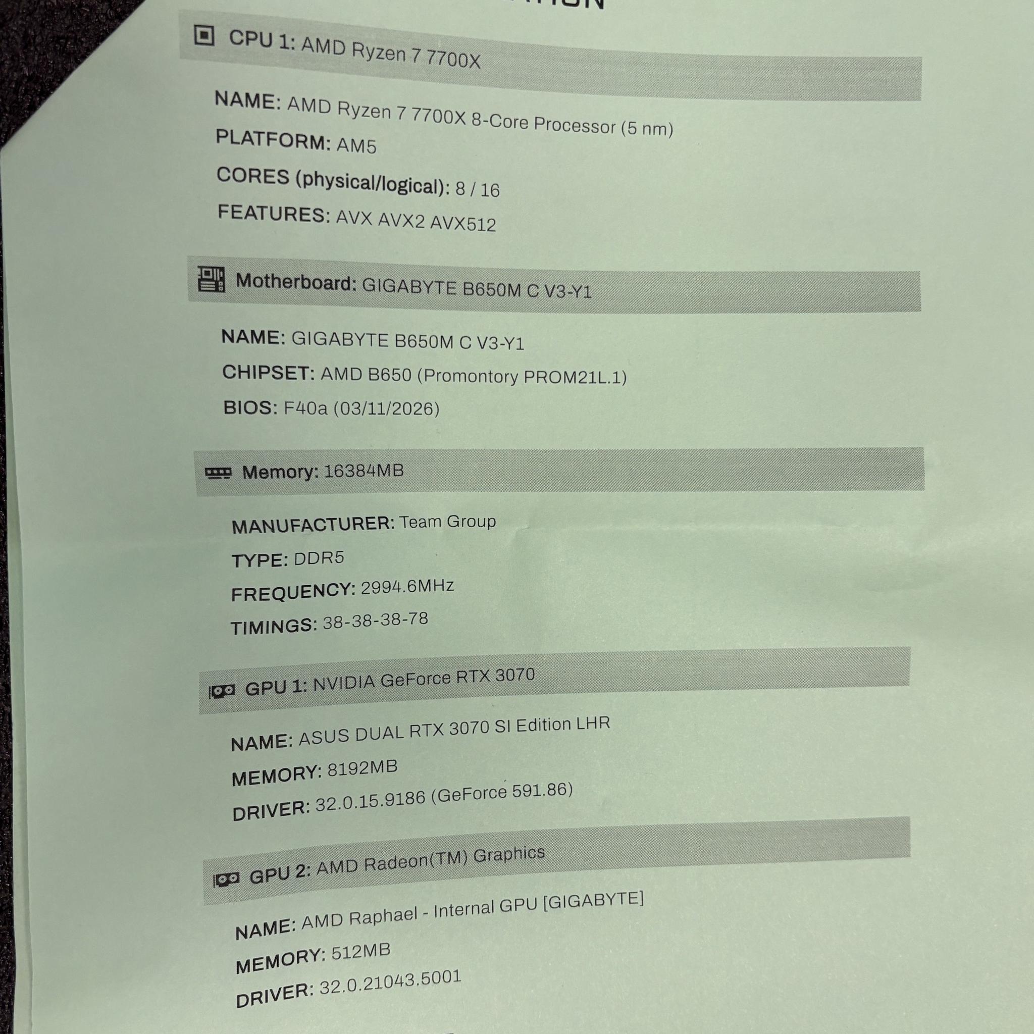ASUS Dual GeForce RTX 3070 SI Edition 8GB GDDR6