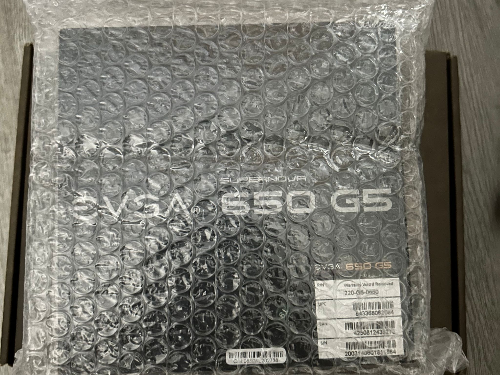 EVGA SupernovaG5 80 Gold 650W Fully Modular Power Supply