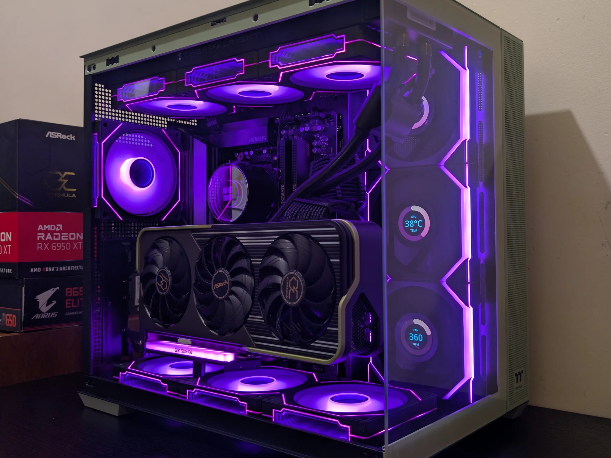 🍵Matcha Green Gaming PC | RX 6950XT | Ryzen 7 7700 | 2TB SSD | 32GB RAM | WiFi 6 & Bluetooth🍵