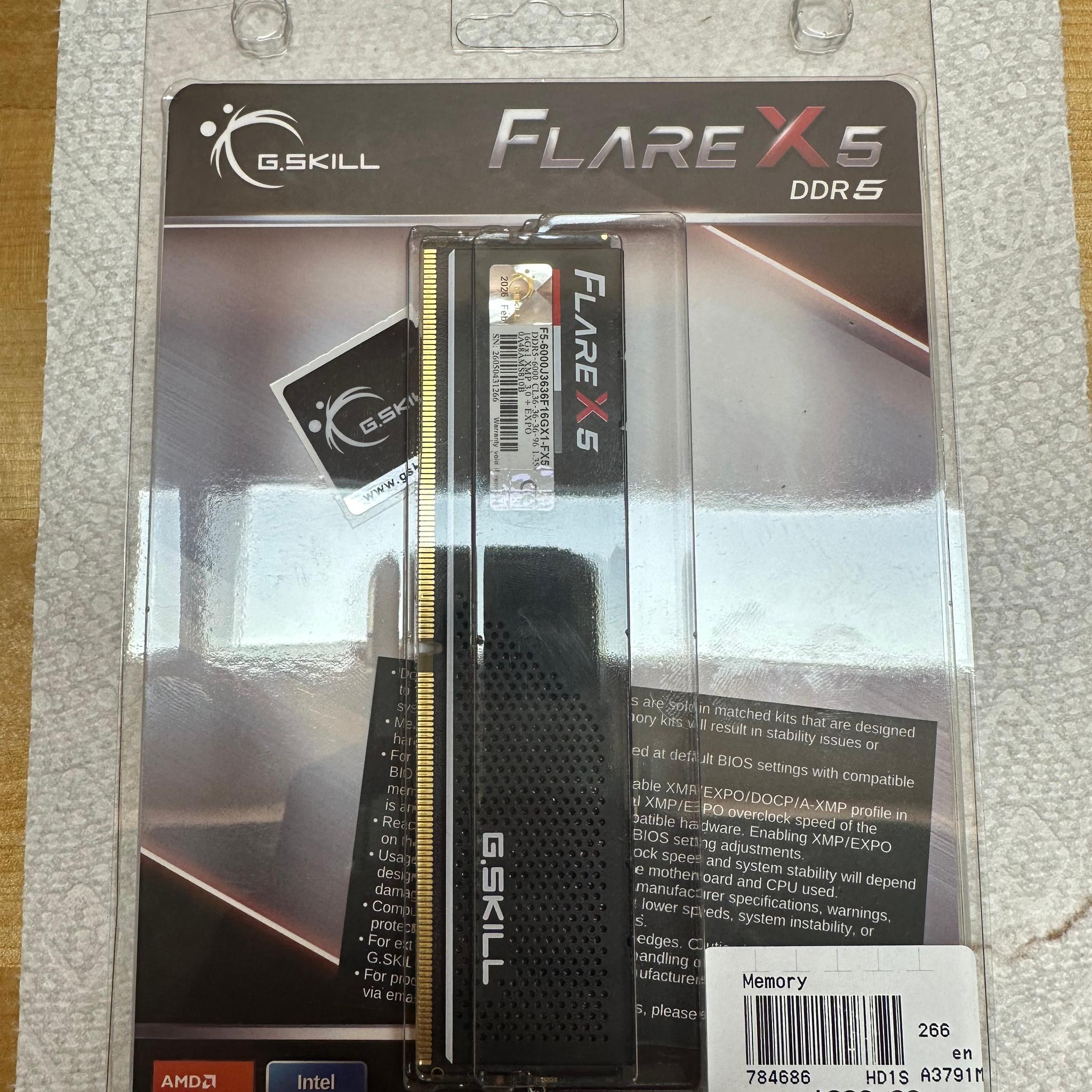 G.skill flare x5 6000 cl36