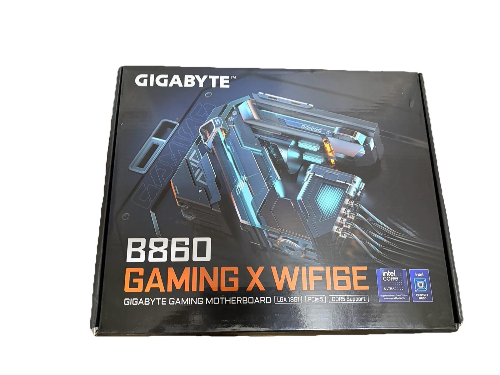 GIGABYTE B860 Gaming X WiFi6E LGA 1851 DDR5 ATX Motherboard Intel White Open Box