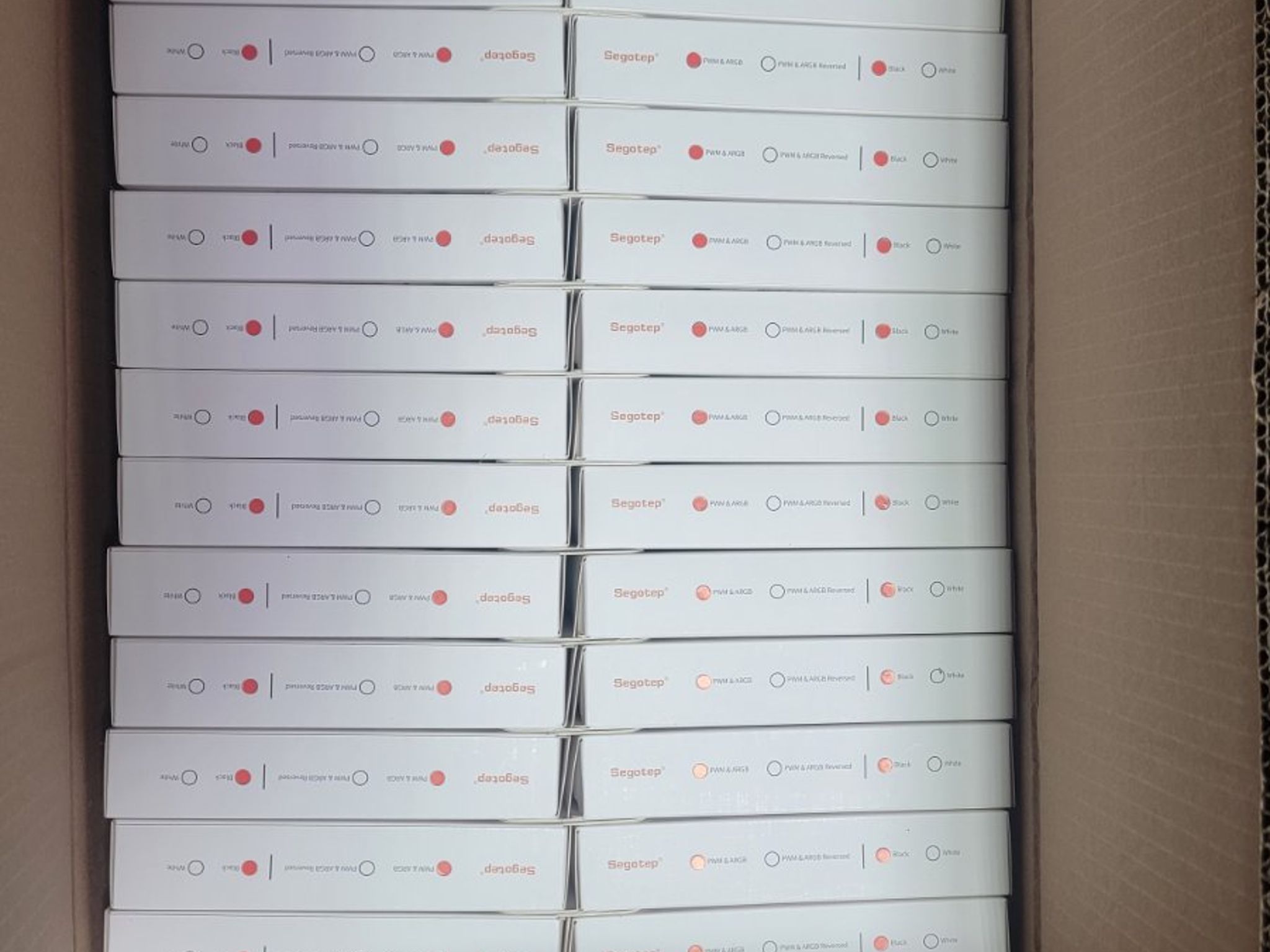 Bulk Clearance!!! –32x Segotep HB12 Mixed 120mm PWM ARGB Case Fans | Infinite Mirror Design