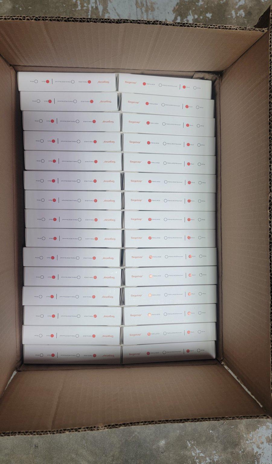 Bulk Clearance!!! – 60x Segotep HB12 Black 120mm PWM ARGB Case Fans | Infinite Mirror Design