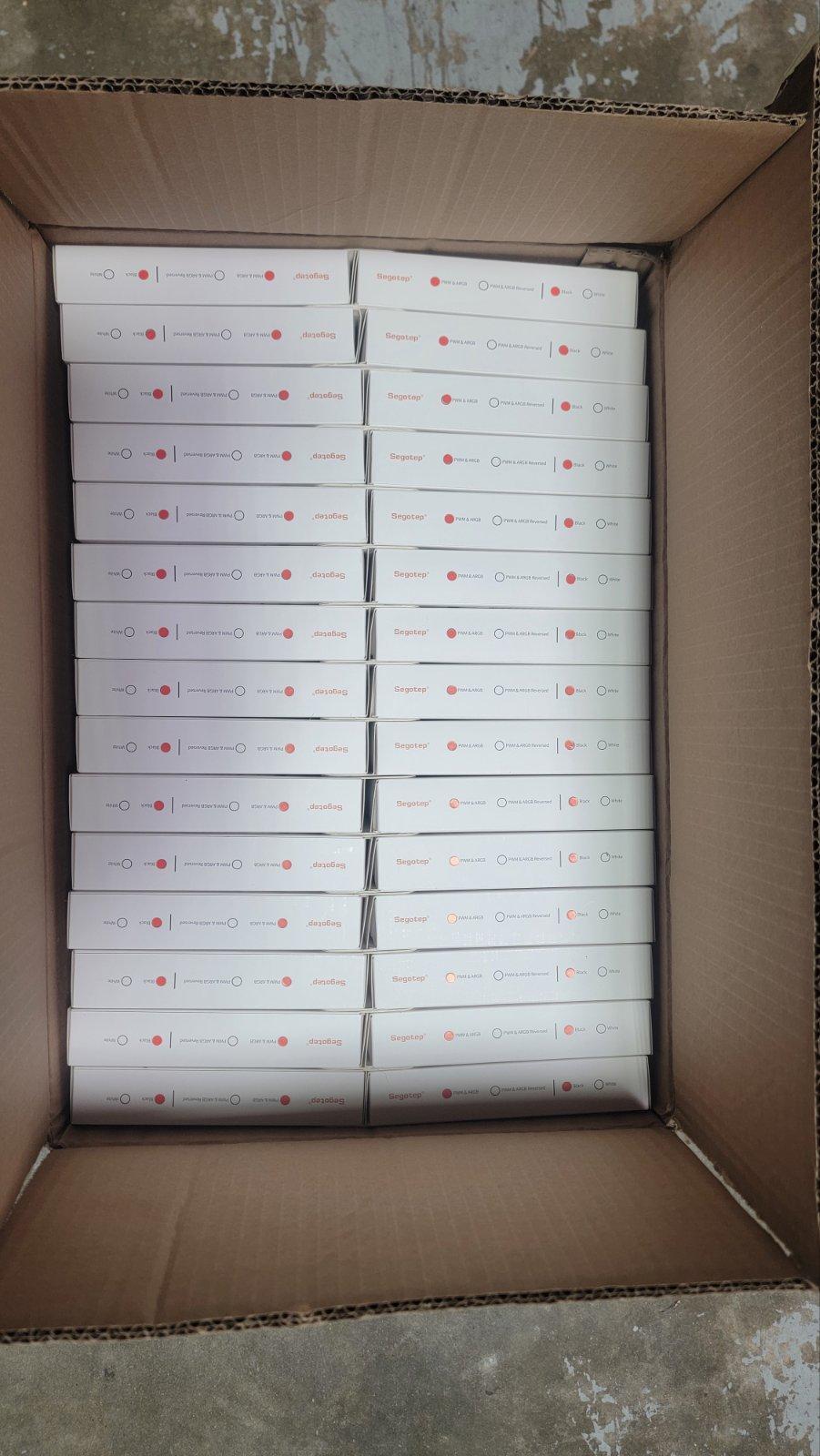 Bulk Clearance!!! – 60x Segotep HB12 Black 120mm PWM ARGB Case Fans | Infinite Mirror Design