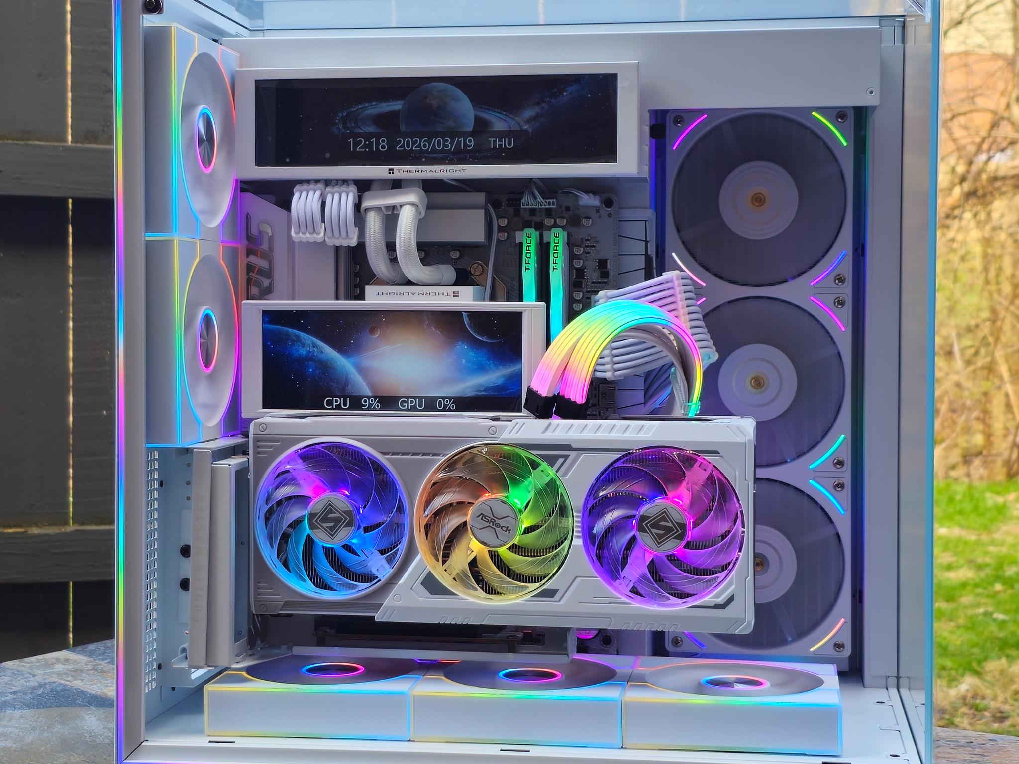 ☃️ High End Whiteout Gaming PC • AMD 9070XT • Ryzen 7 9850X3D • 32GB RAM • 2TB SSD • Plug n' Play
