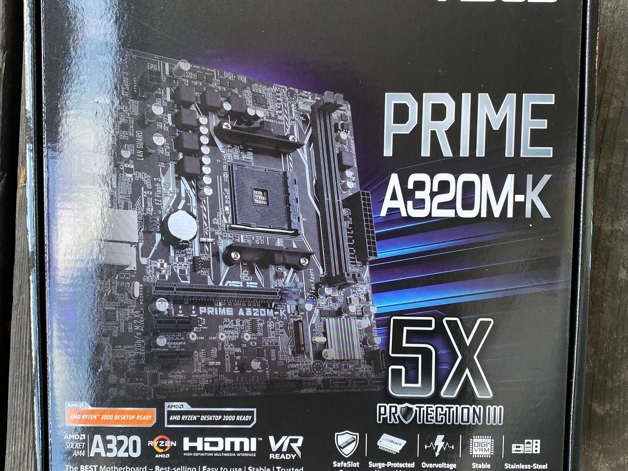 Asus Prime A320M-K AM4 Ryzen Motherboard