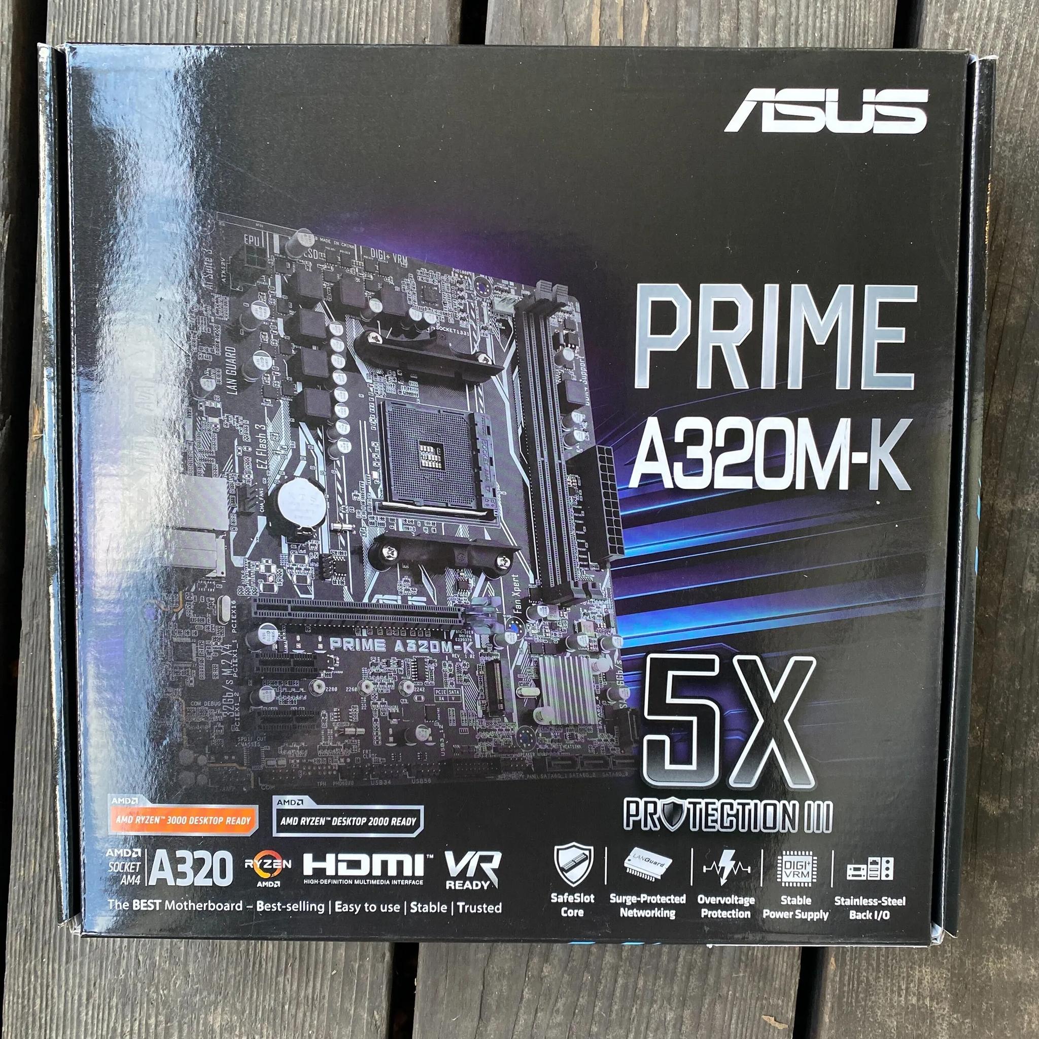 Asus Prime A320M-K AM4 Ryzen Motherboard