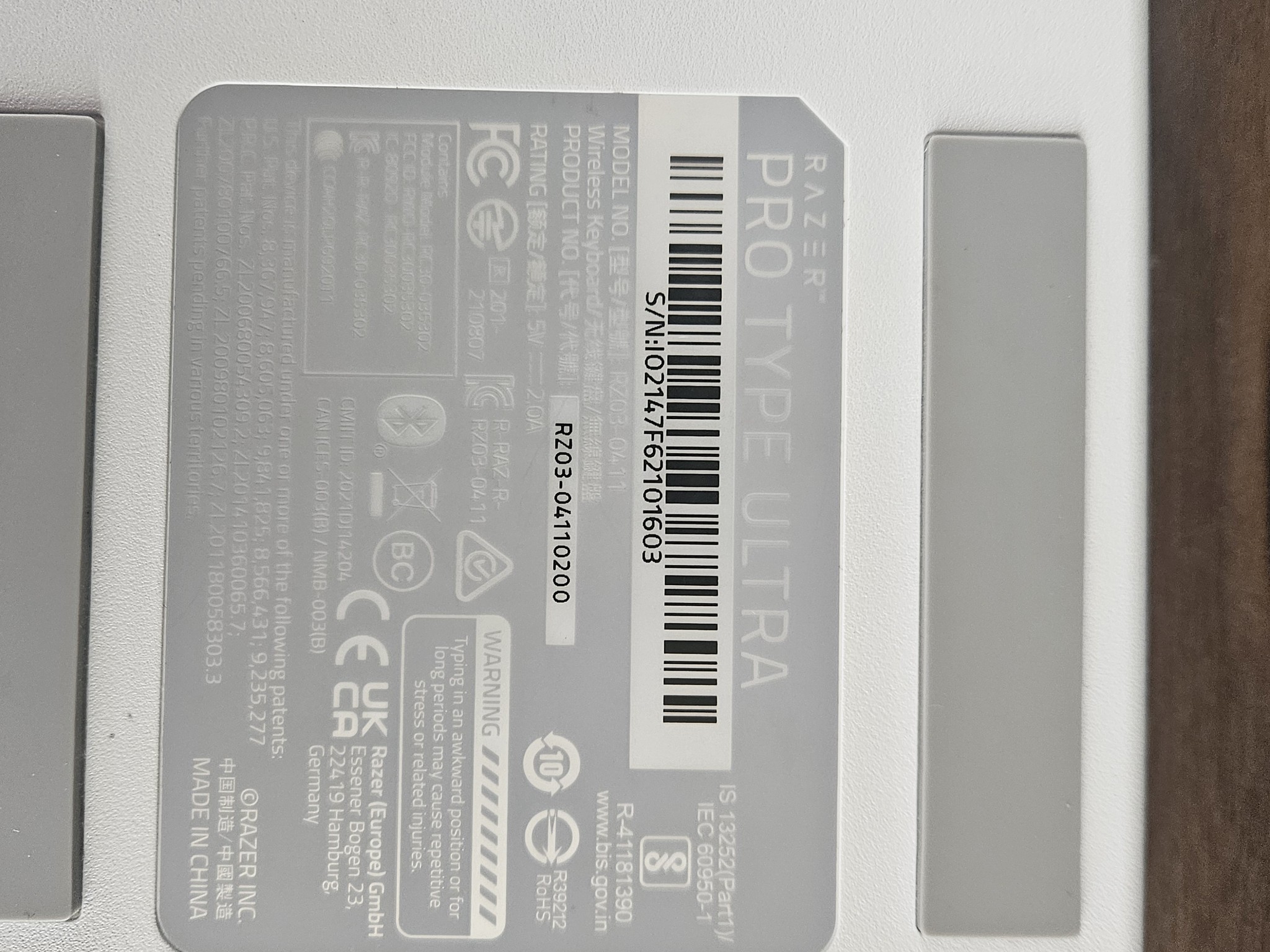 Razer pro type ultra