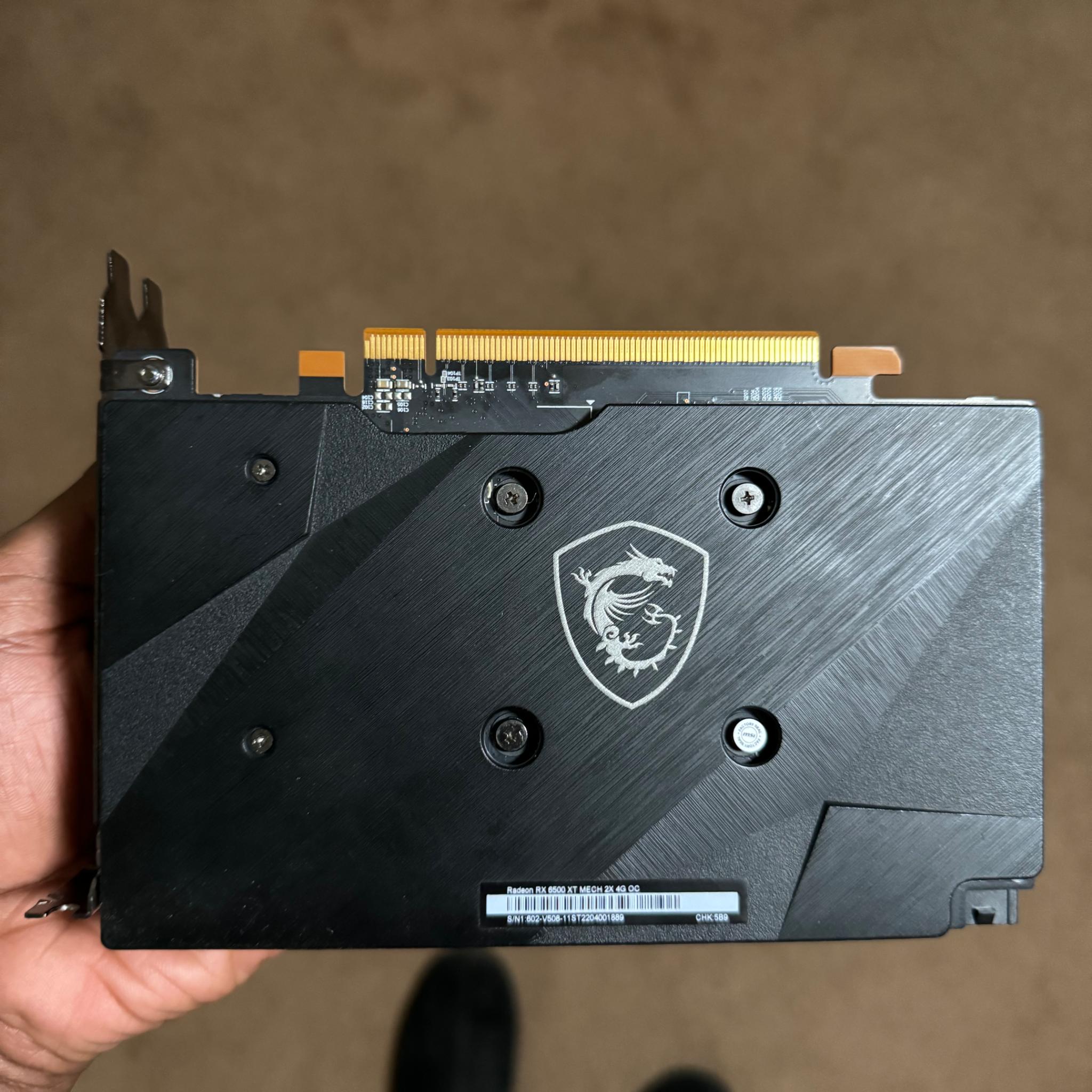 MSI Radeon RX 6500 XT MECH 2X OC 4GB GDDR6 Graphics Card