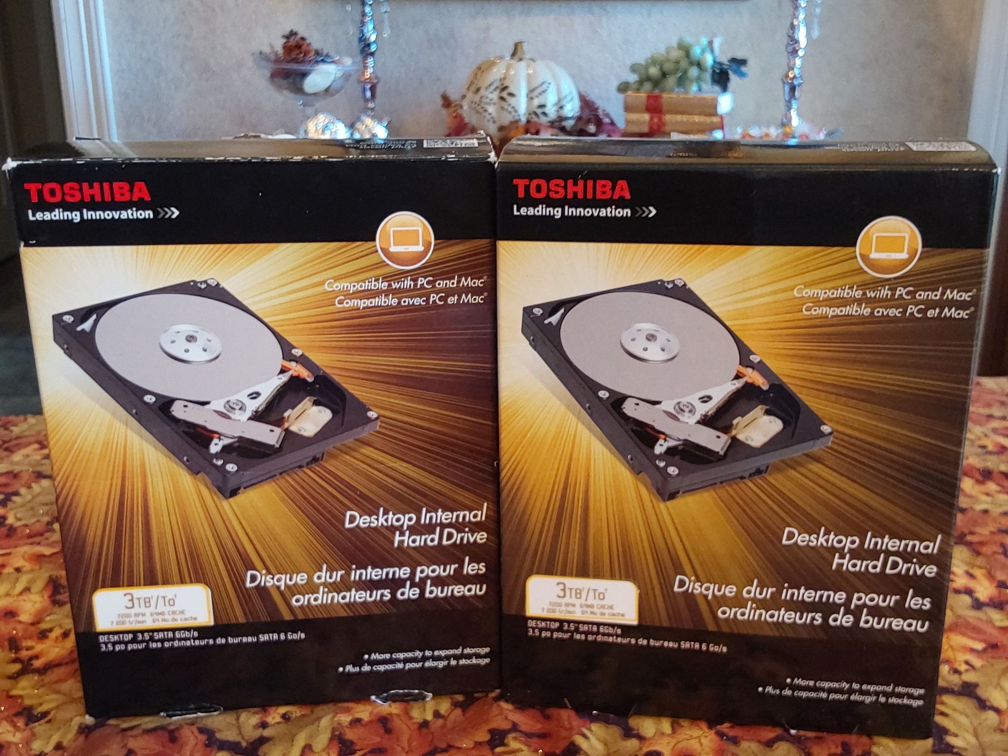 NEW TOSHIBA 3TB 7200 RPM 64MB Cache SATA 6.0Gb/s 3.5" Internal Hard Drive -Retail Kit PH3300U-1I72