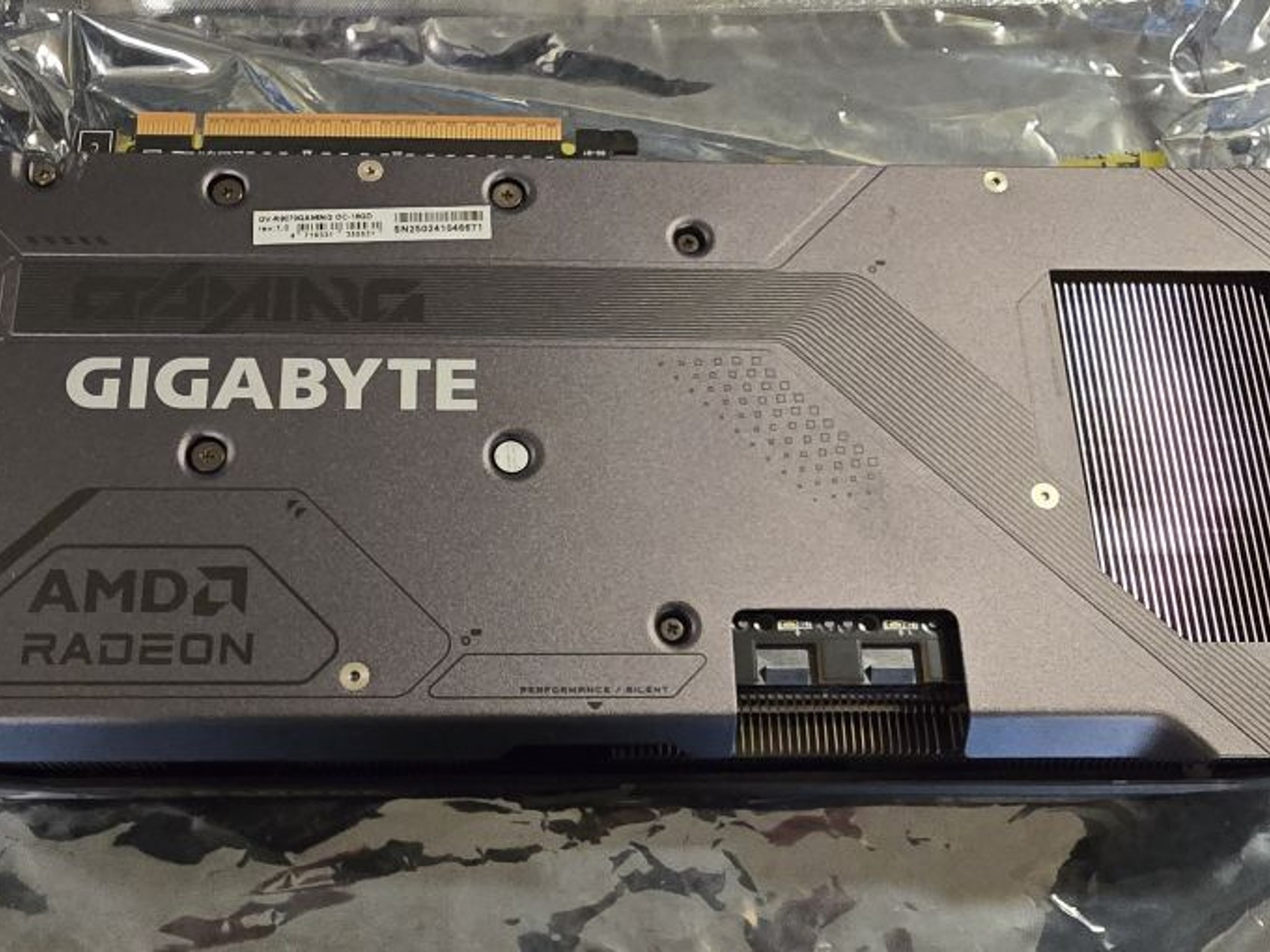 GIGABYTE Radeon RX 9070 Gaming OC 16G Graphics Card, PCIe 5.0, 16GB GDDR6, GV-R9070GAMING