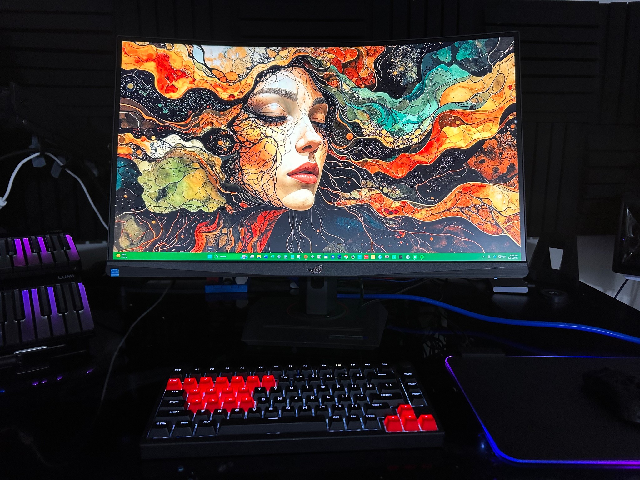 ASUS ROG Strix  27" 2K QHD (2560 x 1440) 180Hz Curved Screen Gaming Monitor (XG27WCS)