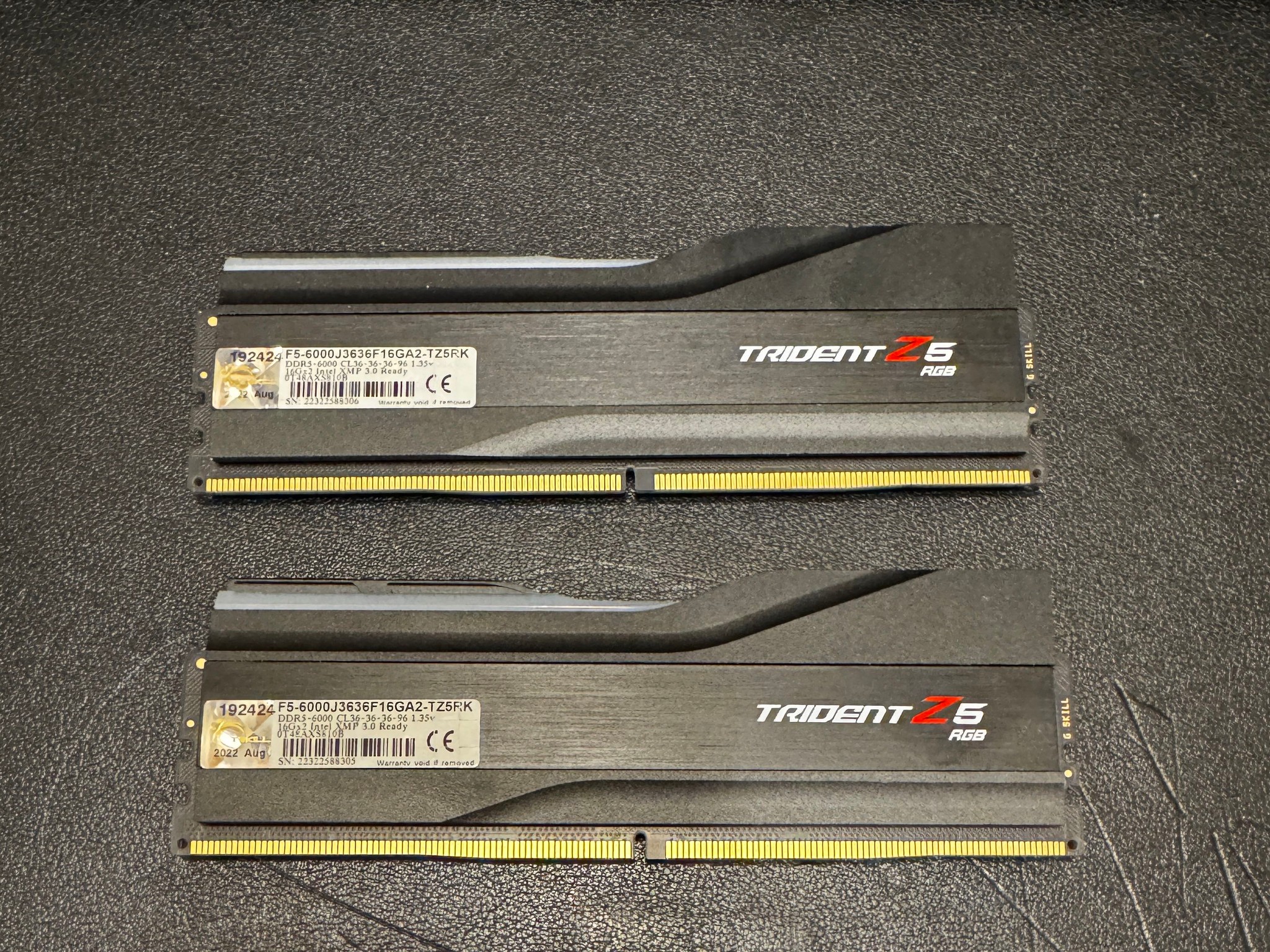 G.Skill Trident Z5 RGB XMP 32GB DDR5-6000 36-36-36-96 32GB (2x16GB kit)