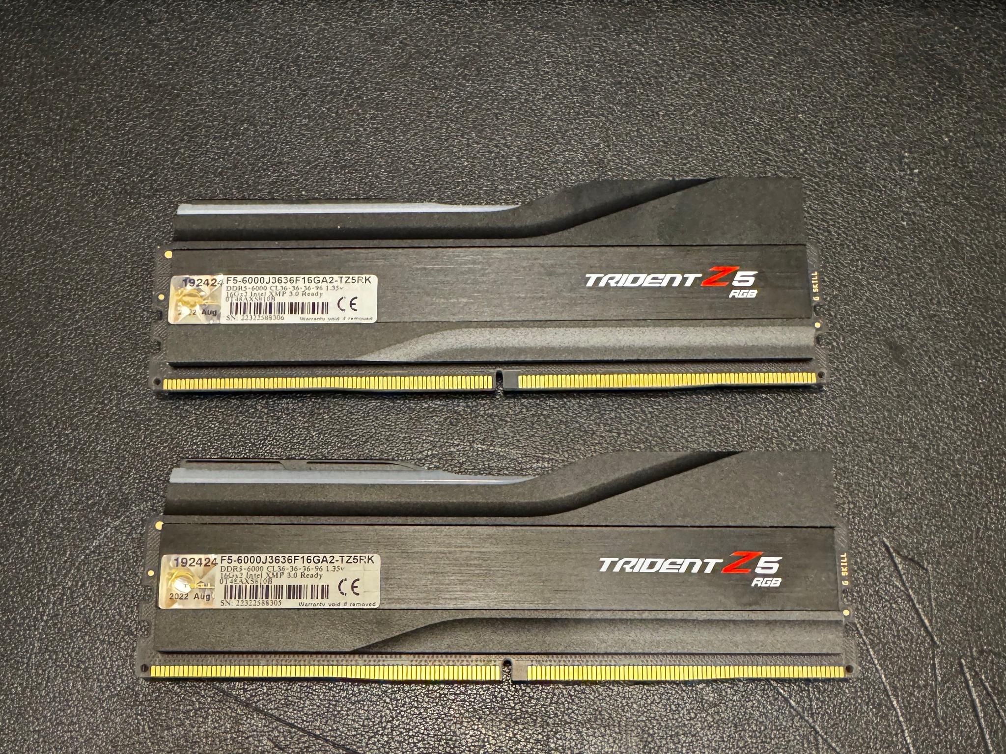 G.Skill Trident Z5 RGB XMP 32GB DDR5-6000 36-36-36-96 32GB (2x16GB kit)