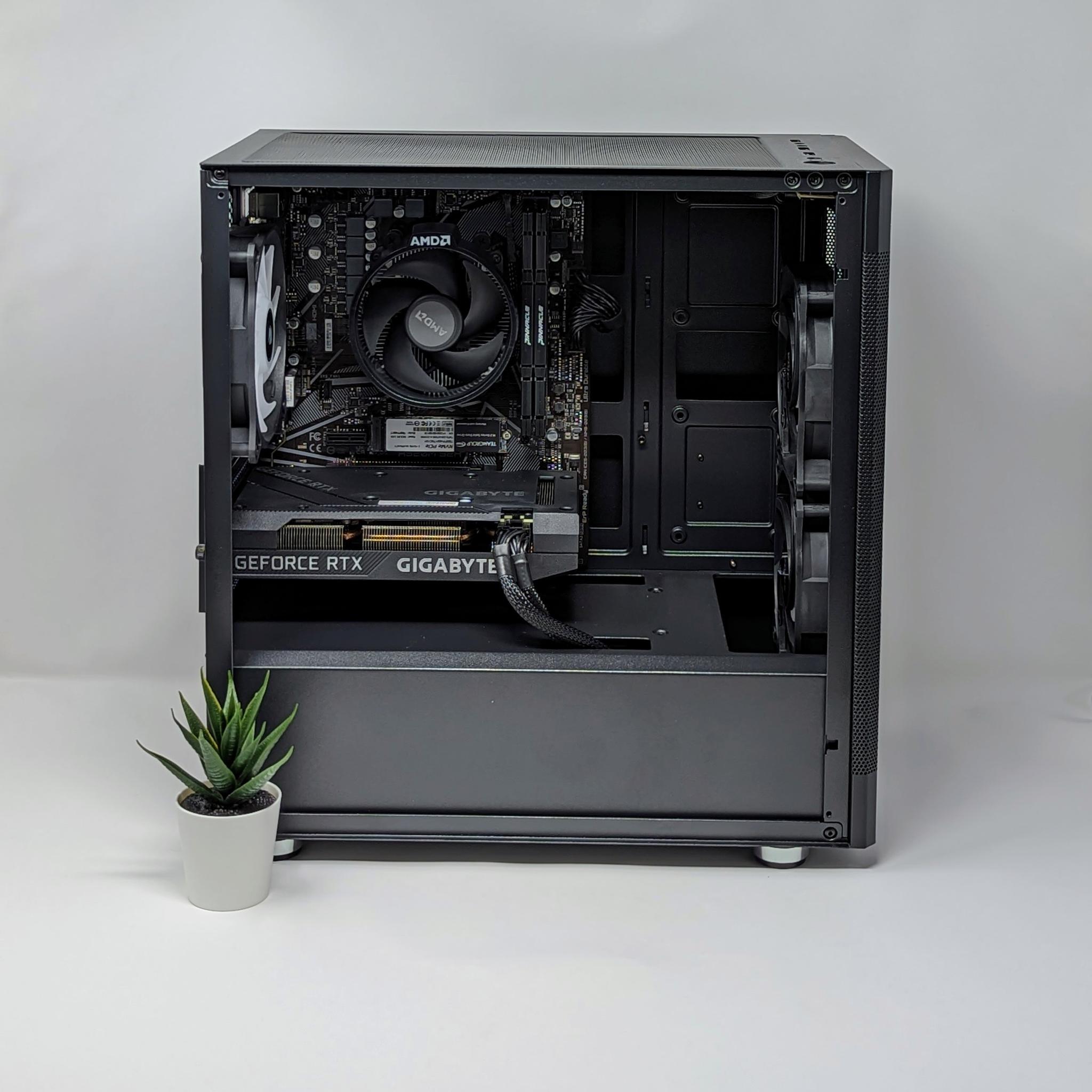 Sleek RTX Whisperer | RTX 3060 | Ryzen 5 5500 | 16gb RAM | TEAMGROUP MP34 1 TB M.2 NVMe SSD