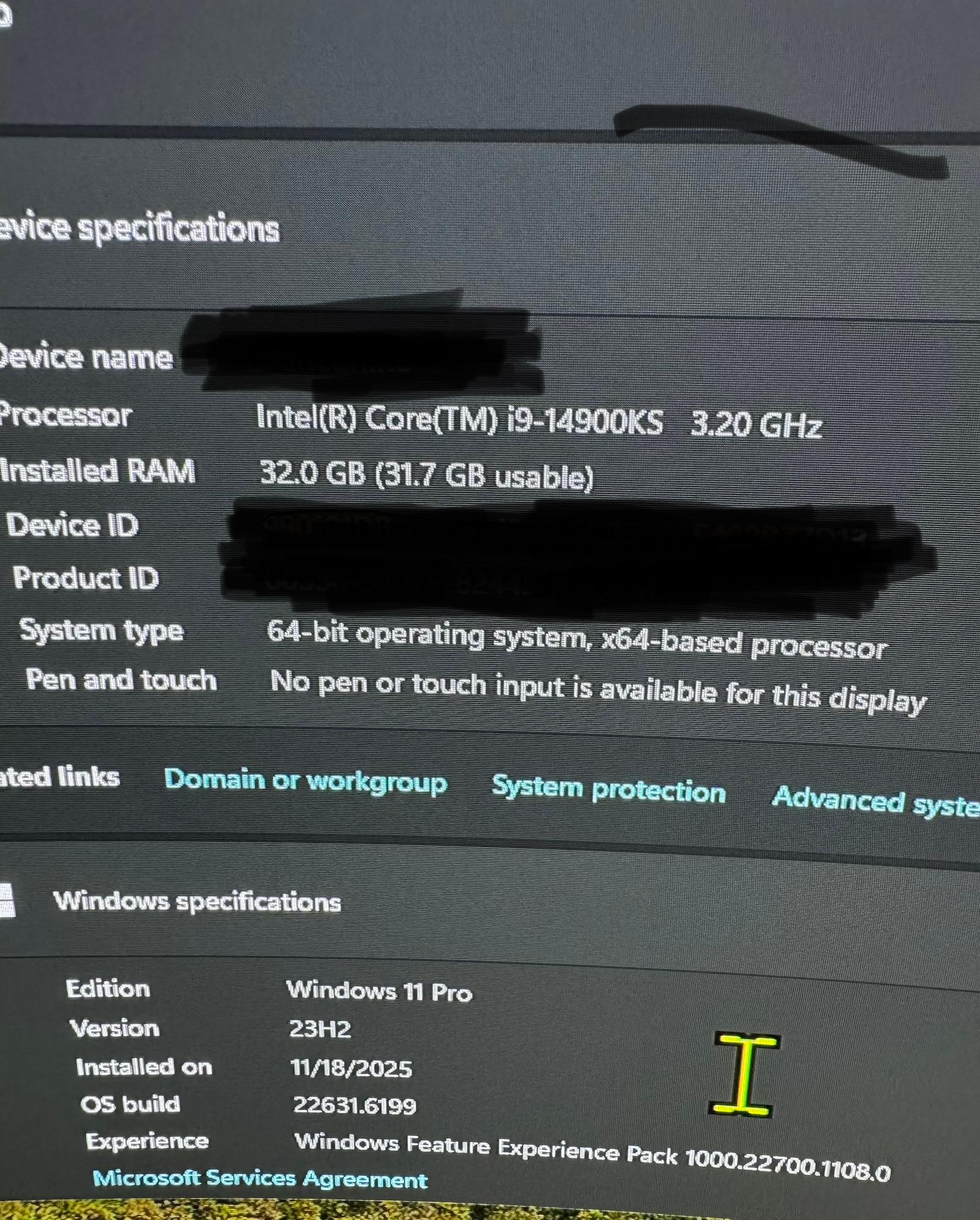 Msi z790 meg ace and intel I9 1400ks