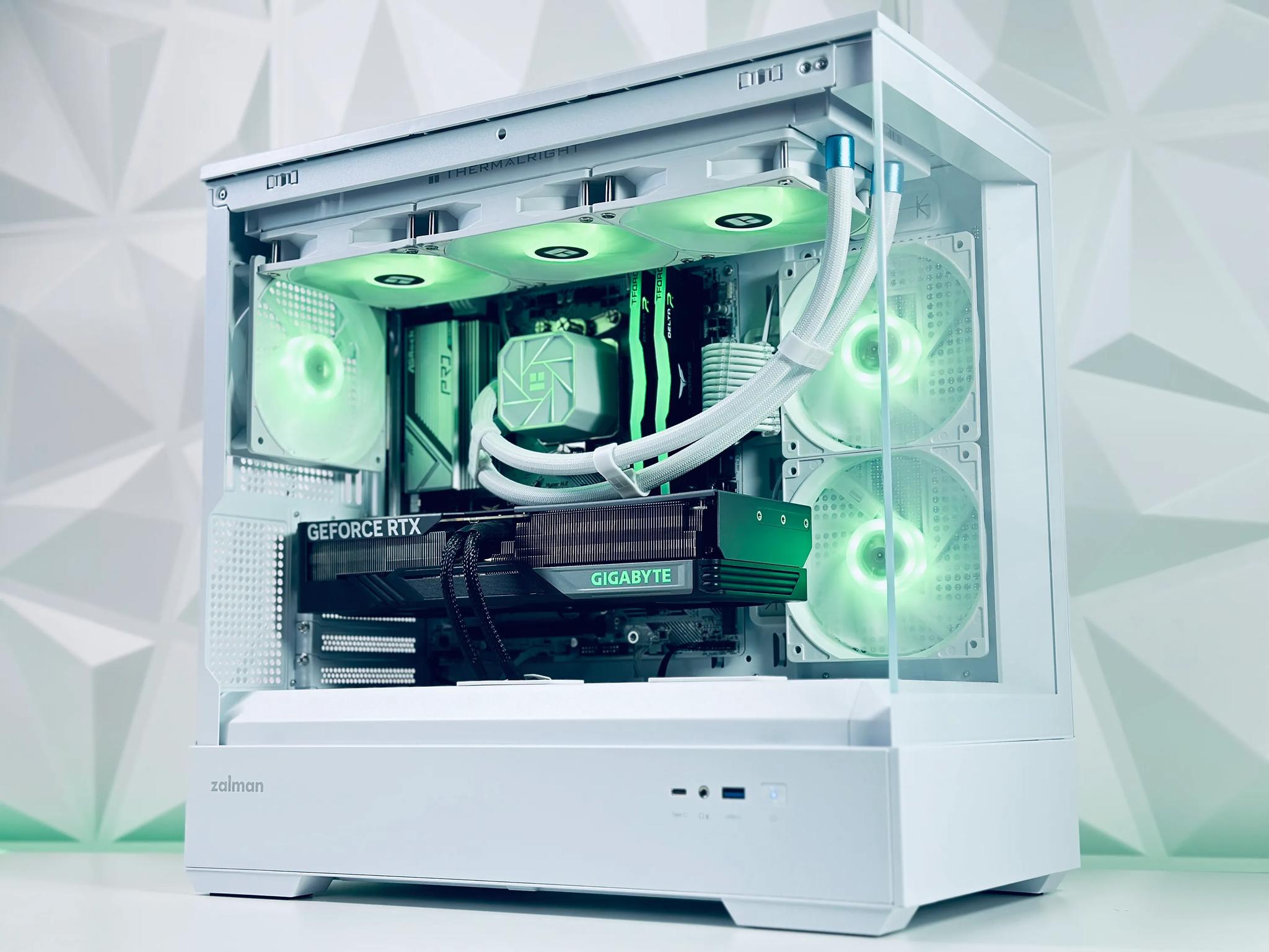 ☃️🌨️Liquid Cooled Gaming PC❄️Nvidia RTX 4070 12GB❄️AMD Ryzen 7 5800X 8 core❄️32GB DDR4❄️1TB NVME