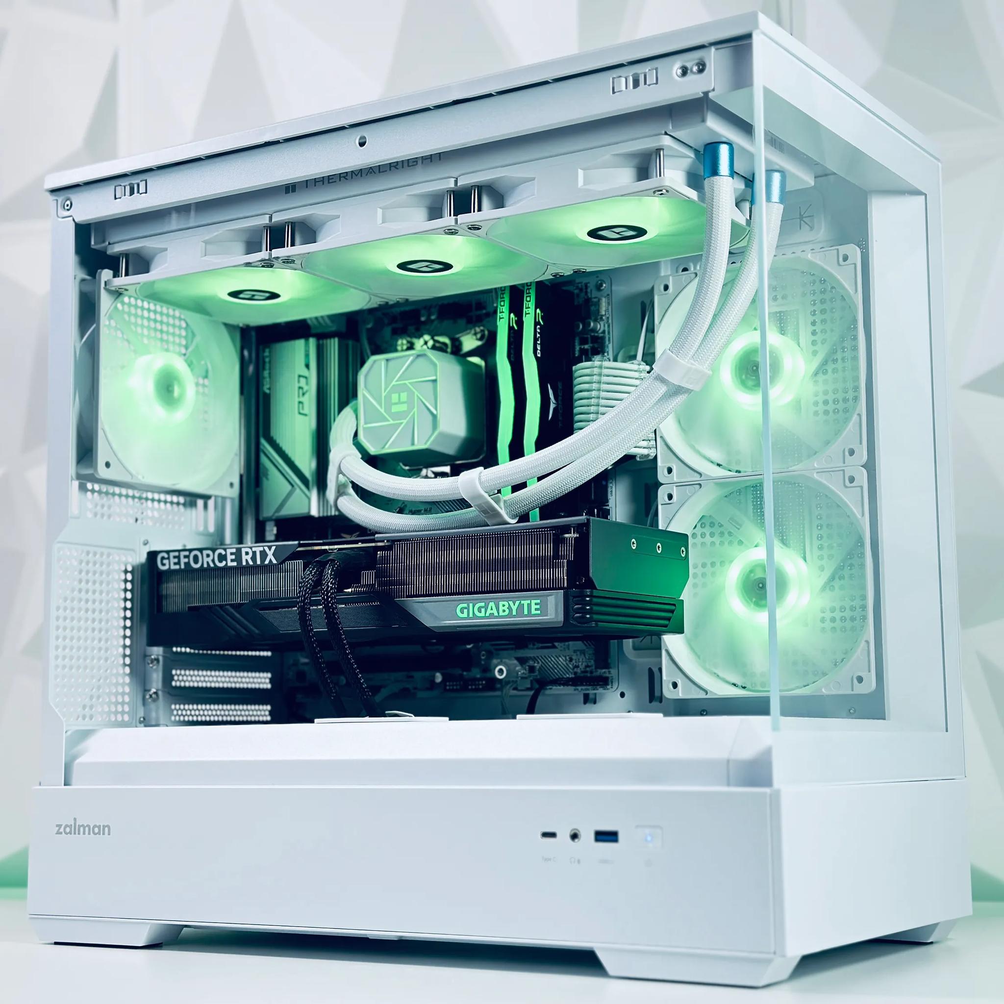 ☃️🌨️Liquid Cooled Gaming PC❄️Nvidia RTX 4070 12GB❄️AMD Ryzen 7 5800X 8 core❄️32GB DDR4❄️1TB NVME