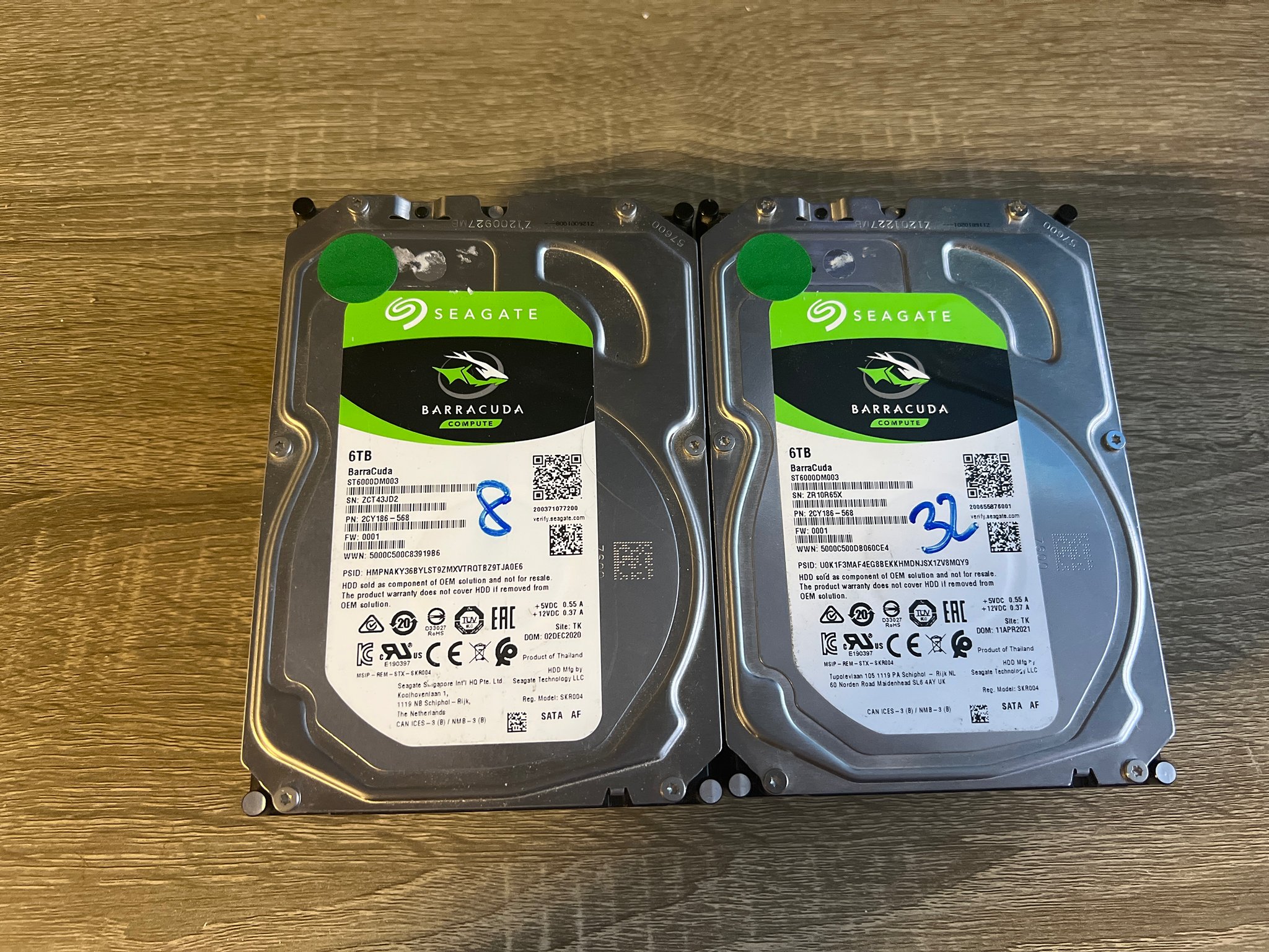 Seagate Barracuda 6TB 3.5” HDD